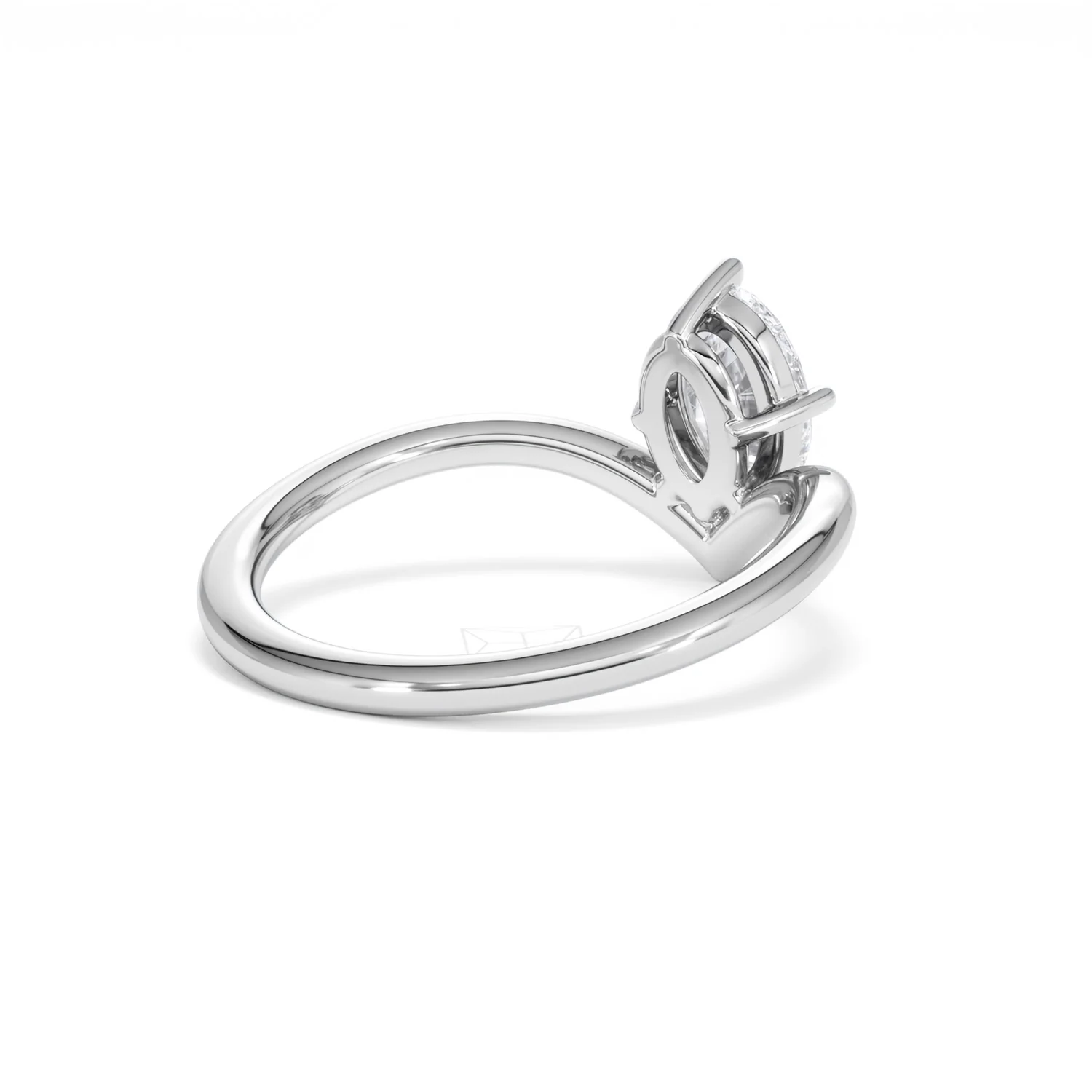 Vela 1.00ct Oval Cut Lab Diamond Solitaire Engagement Ring in Platinum - Image 38