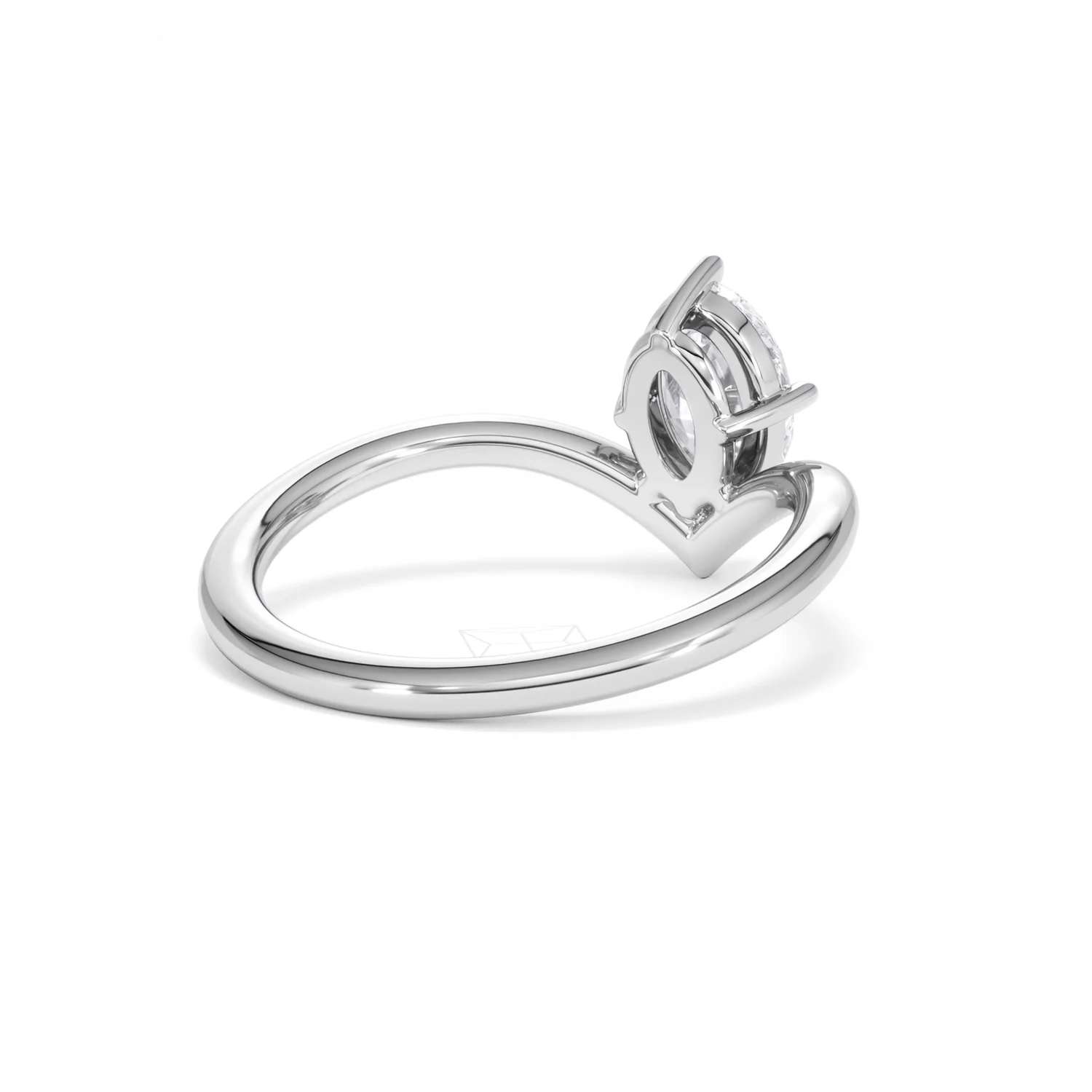 Vela 1.00ct Oval Cut Lab Diamond Solitaire Engagement Ring in Platinum - Image 39