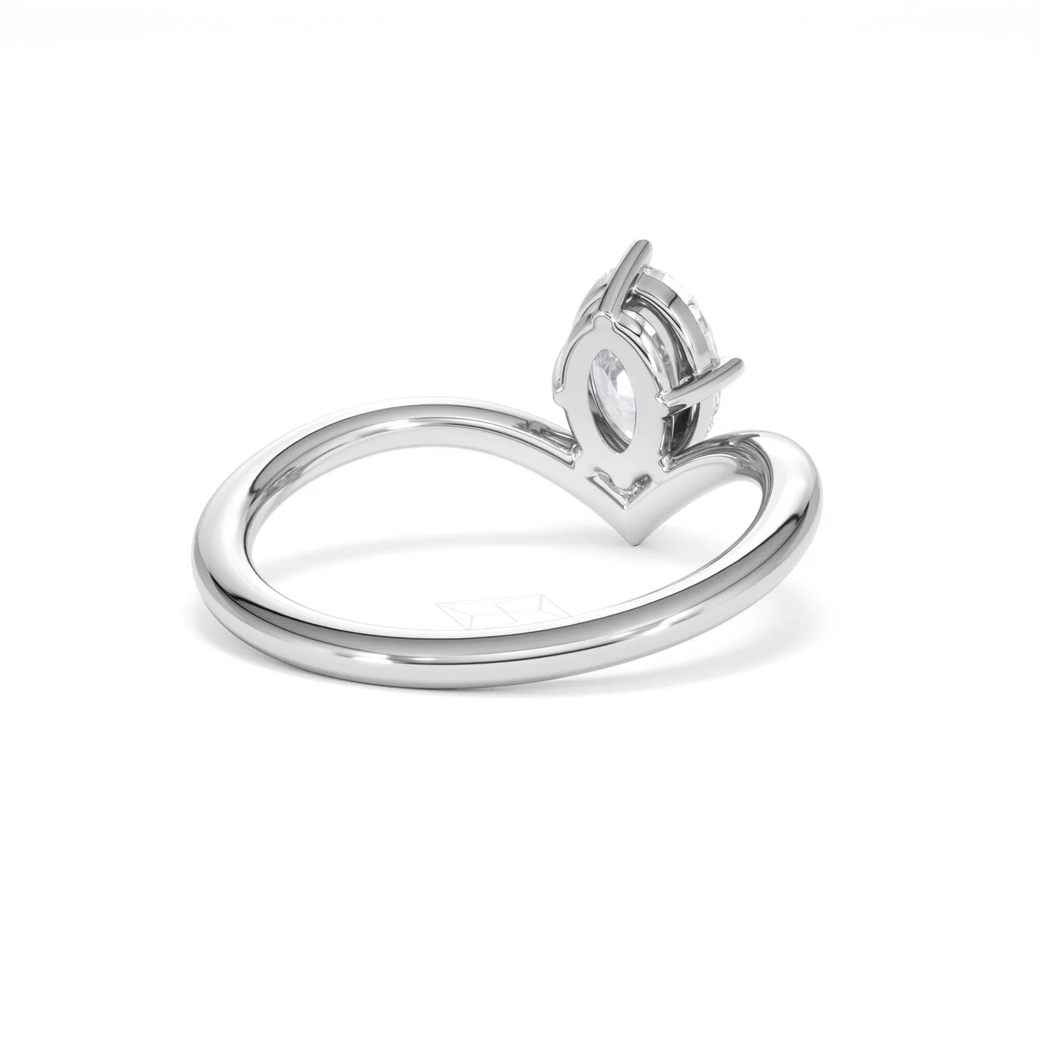 Vela 1.00ct Oval Cut Lab Diamond Solitaire Engagement Ring in Platinum - Image 41