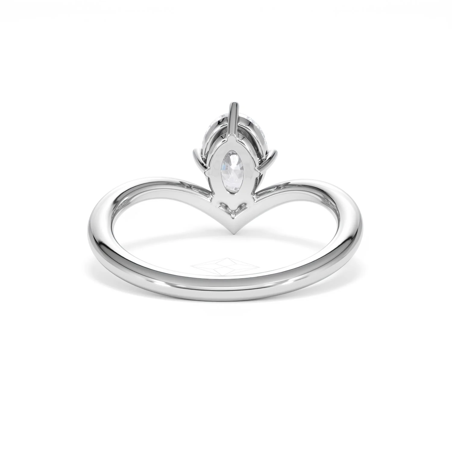 Vela 1.00ct Oval Cut Lab Diamond Solitaire Engagement Ring in Platinum - Image 46