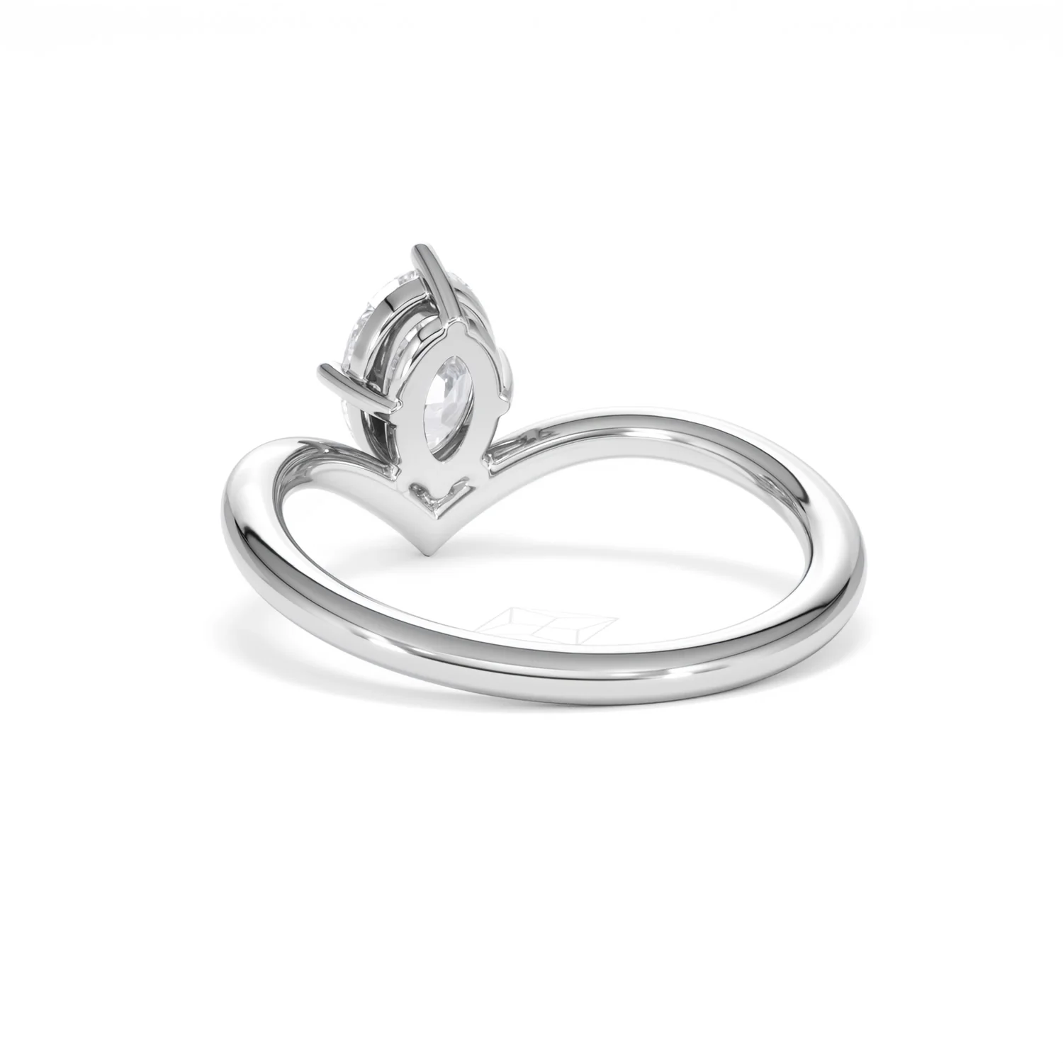 Vela 1.00ct Oval Cut Lab Diamond Solitaire Engagement Ring in Platinum - Image 52