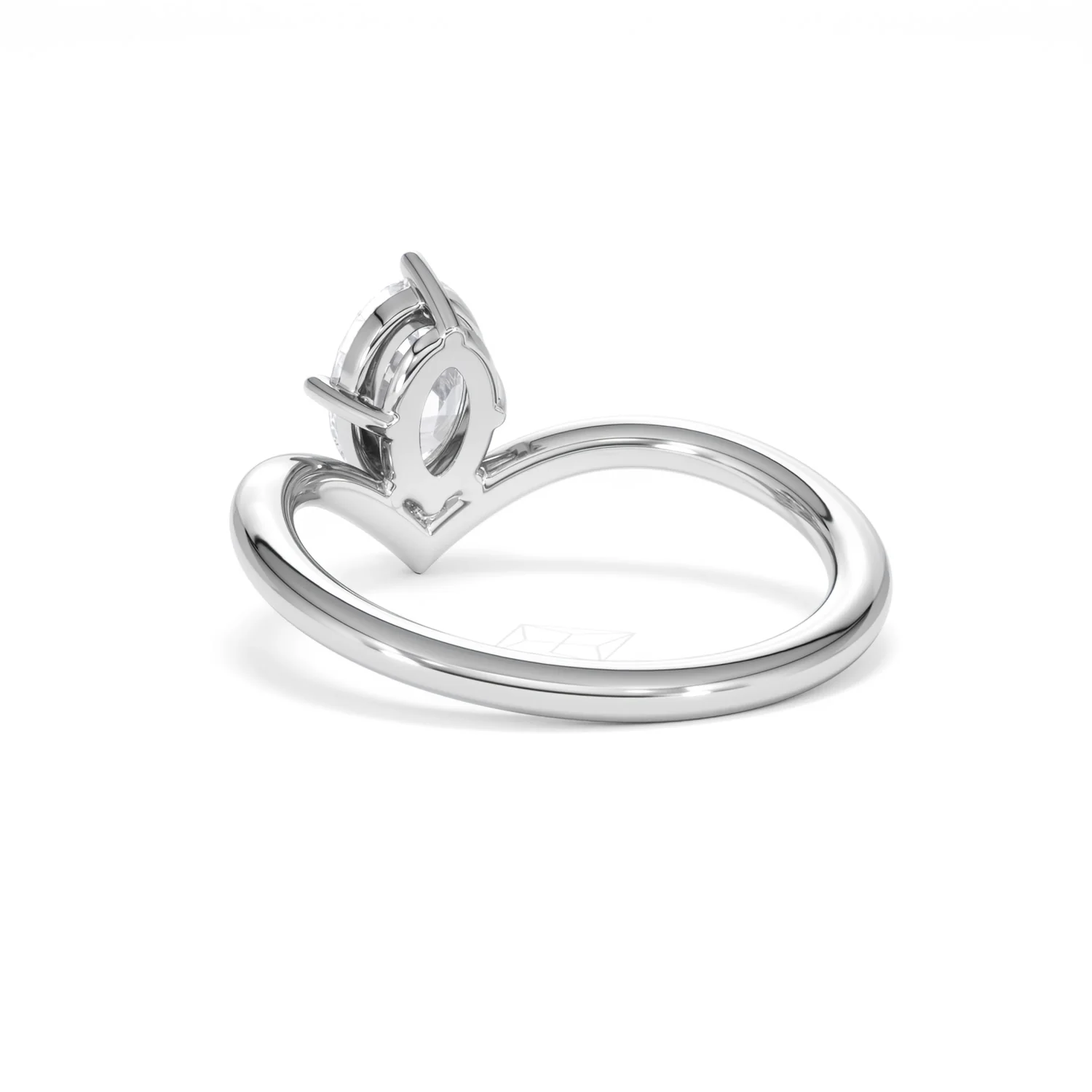 Vela 1.00ct Oval Cut Lab Diamond Solitaire Engagement Ring in Platinum - Image 53