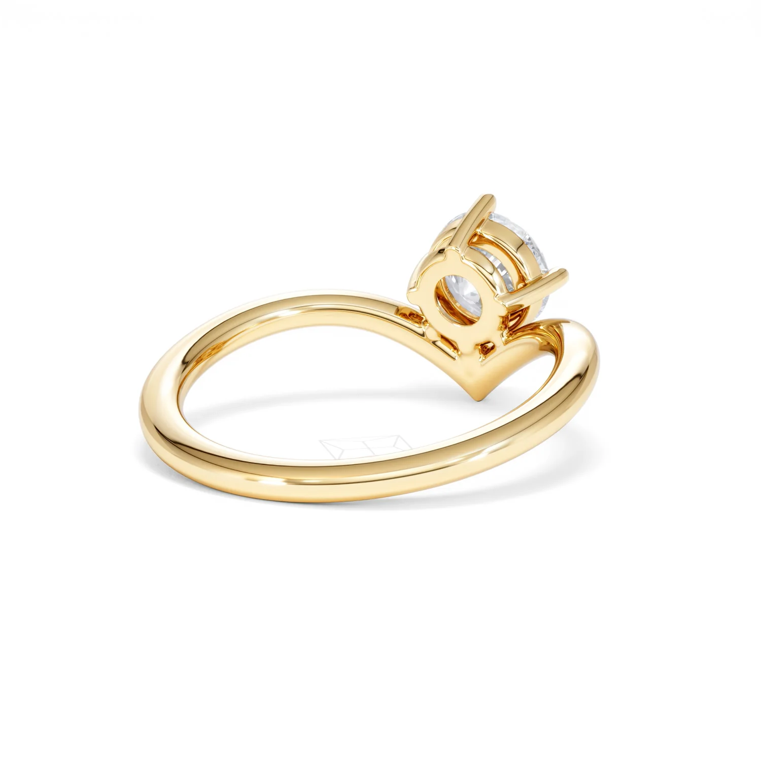 Vela 1.00ct Round Cut Lab Diamond Solitaire Engagement Ring in 18K Yellow Gold - Image 41