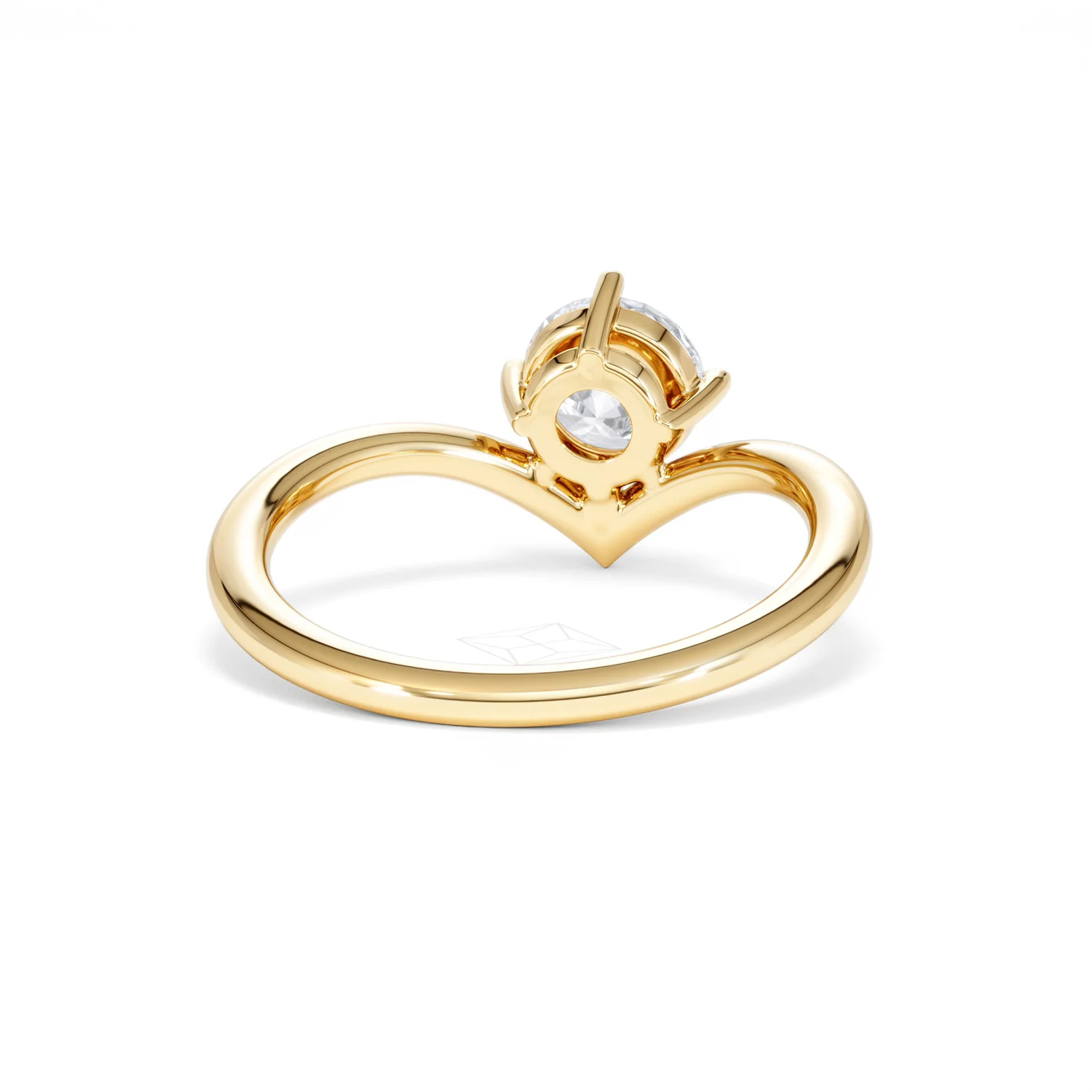 Vela 1.00ct Round Cut Lab Diamond Solitaire Engagement Ring in 18K Yellow Gold - Image 45
