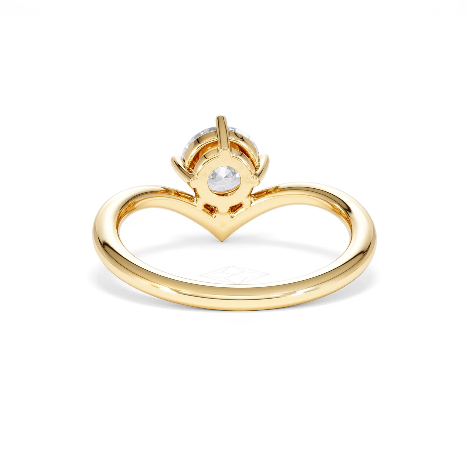 Vela 1.00ct Round Cut Lab Diamond Solitaire Engagement Ring in 18K Yellow Gold - Image 49