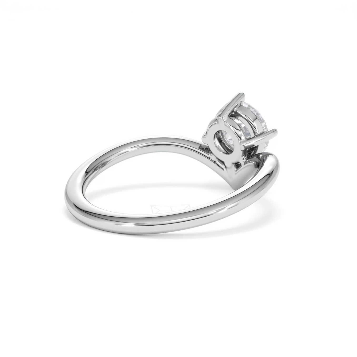 Vela 1.00ct Round Cut Lab Diamond Solitaire Engagement Ring in Platinum - Image 38