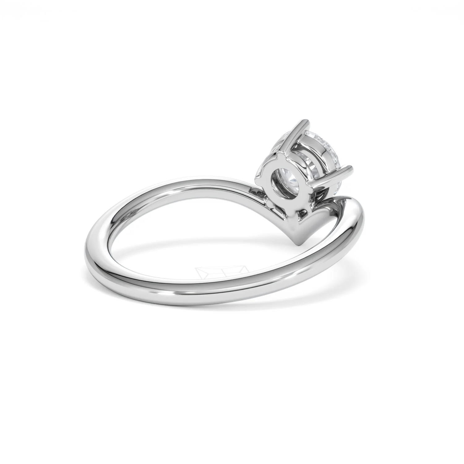 Vela 1.00ct Round Cut Lab Diamond Solitaire Engagement Ring in Platinum - Image 39