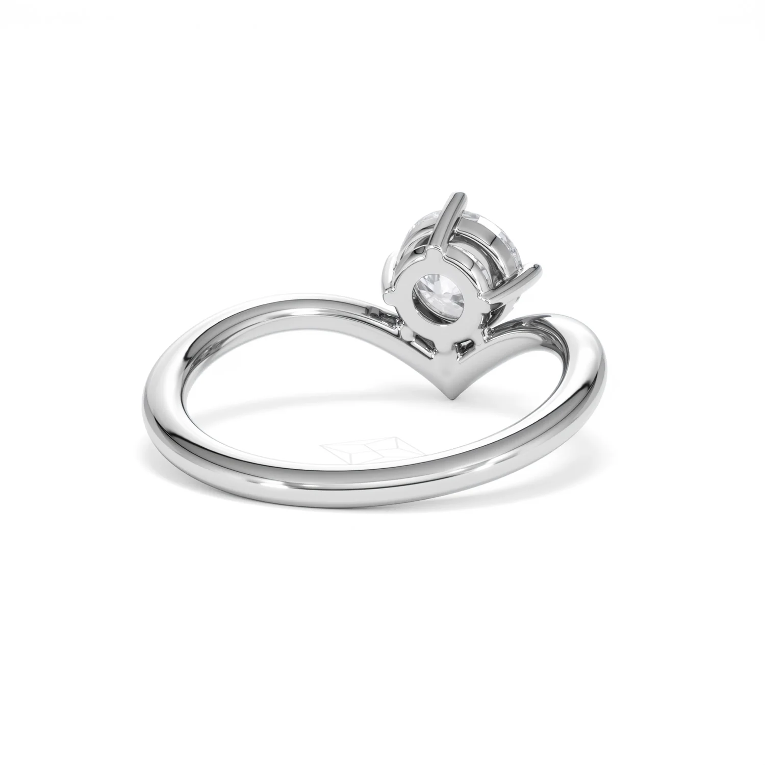 Vela 1.00ct Round Cut Lab Diamond Solitaire Engagement Ring in Platinum - Image 42