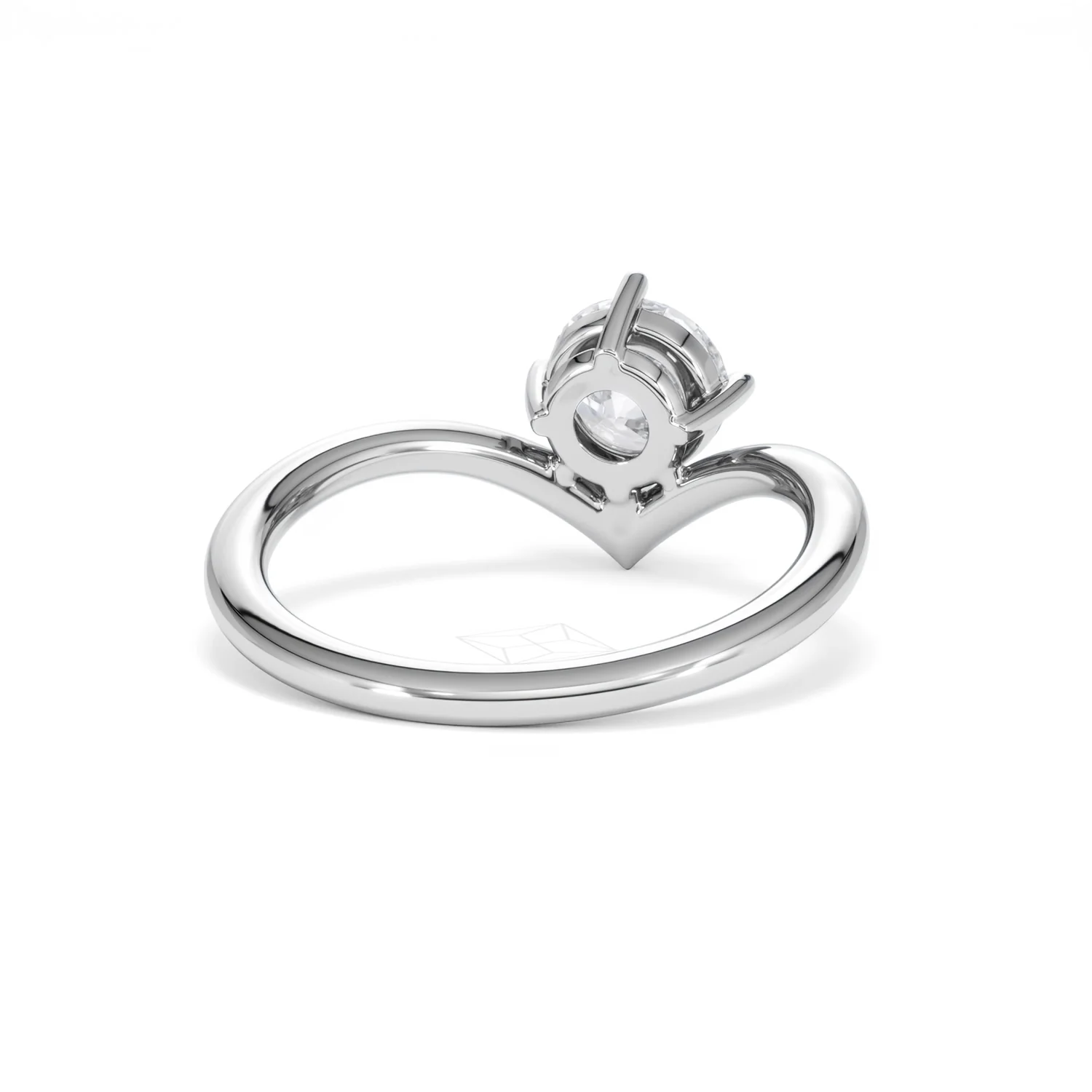 Vela 1.00ct Round Cut Lab Diamond Solitaire Engagement Ring in Platinum - Image 43