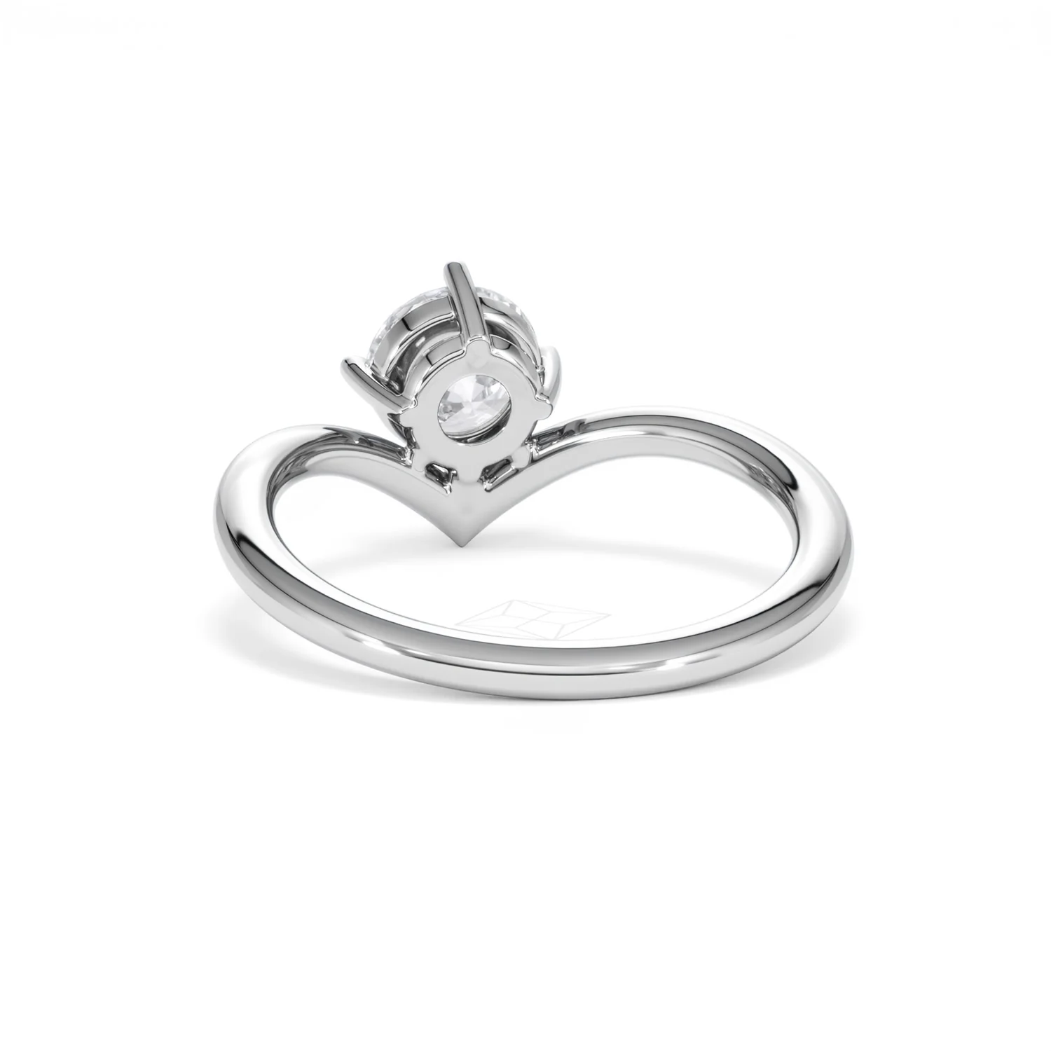 Vela 1.00ct Round Cut Lab Diamond Solitaire Engagement Ring in Platinum - Image 50