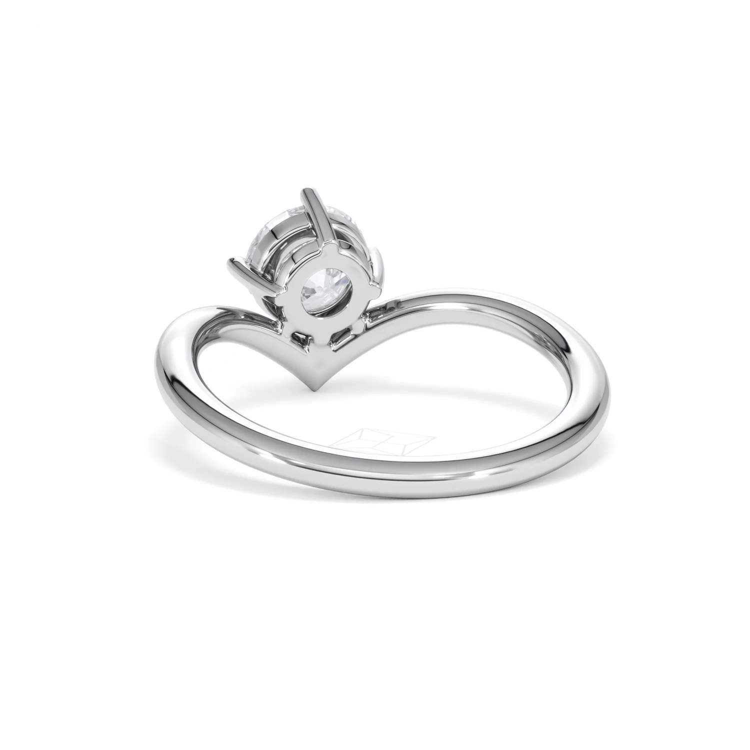 Vela 1.00ct Round Cut Lab Diamond Solitaire Engagement Ring in Platinum - Image 51