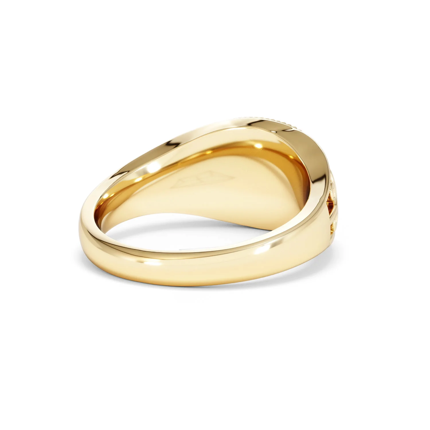 Virgo Zodiac 0.01ct Lab Diamond Signet Ring in 18K Gold Vermeil - Image 40