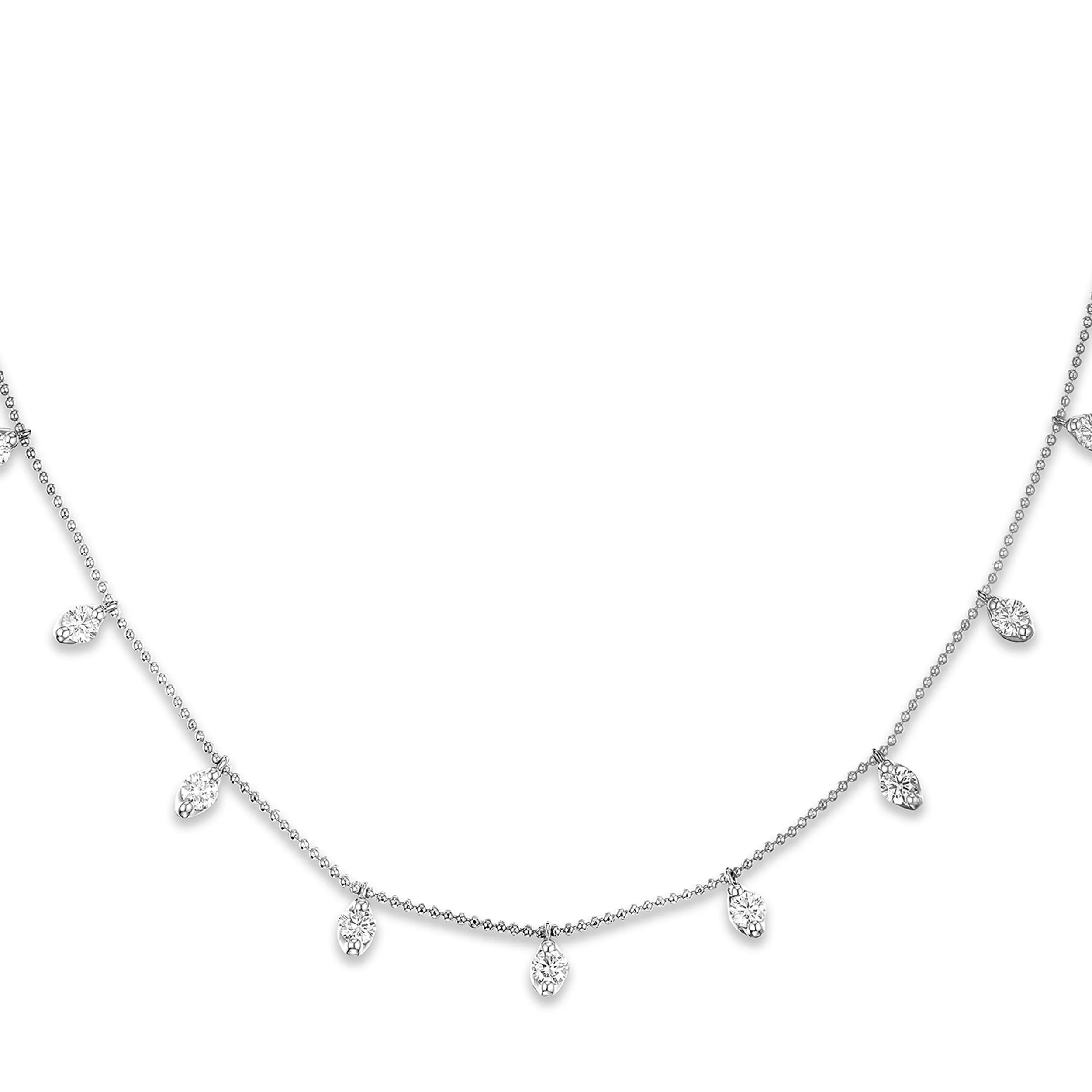 Vivara Lab Diamond Necklace 1.00ct H/SI in 9K White Gold - Image 5