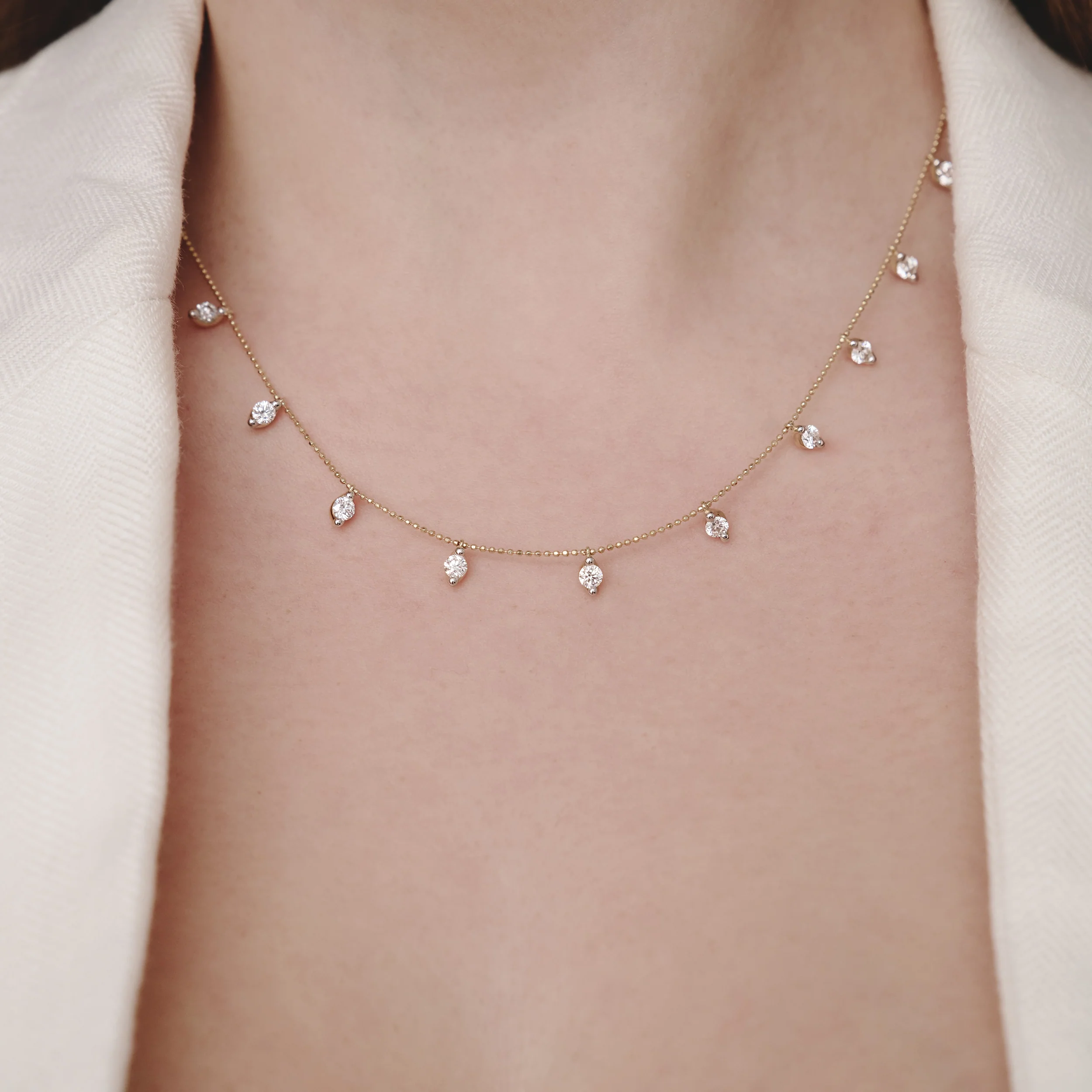 Vivara Lab Diamond Necklace 1.00ct H/SI in 9K Yellow Gold - Image 8