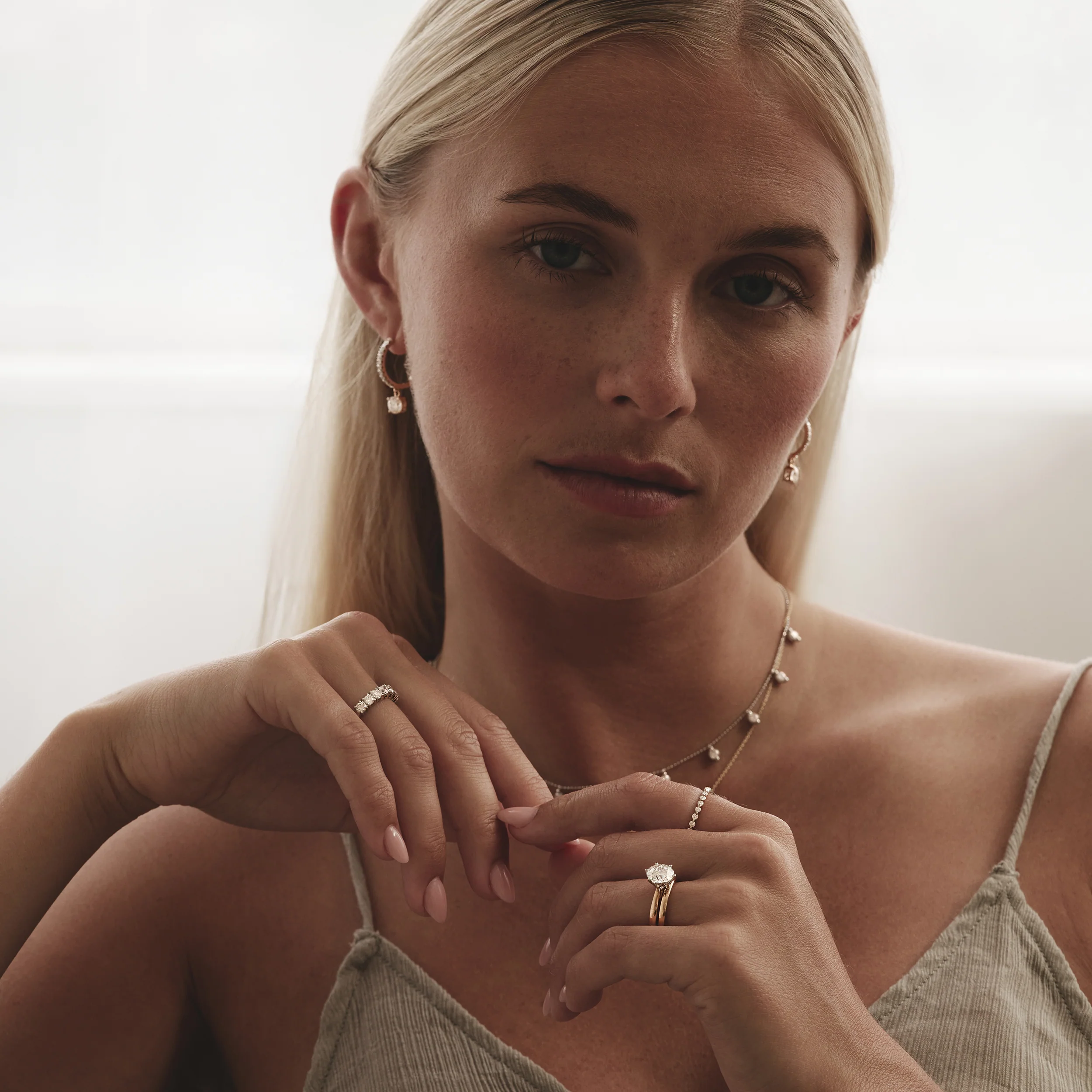 Vivara Lab Diamond Necklace 2.00ct H/SI in 9K White Gold - Image 4