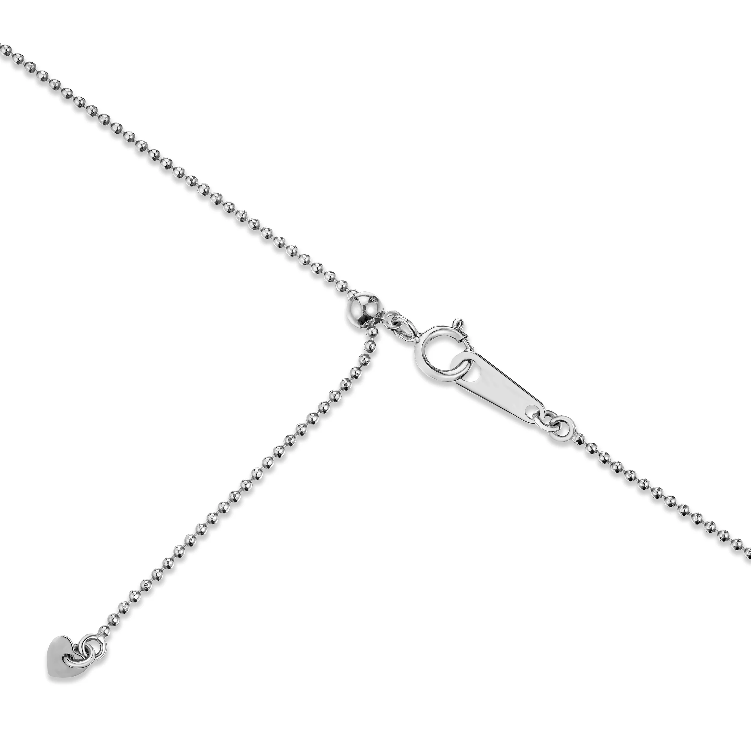 Vivara Lab Ruby and Lab Diamond Necklace Set in 9K White Gold - Image 5