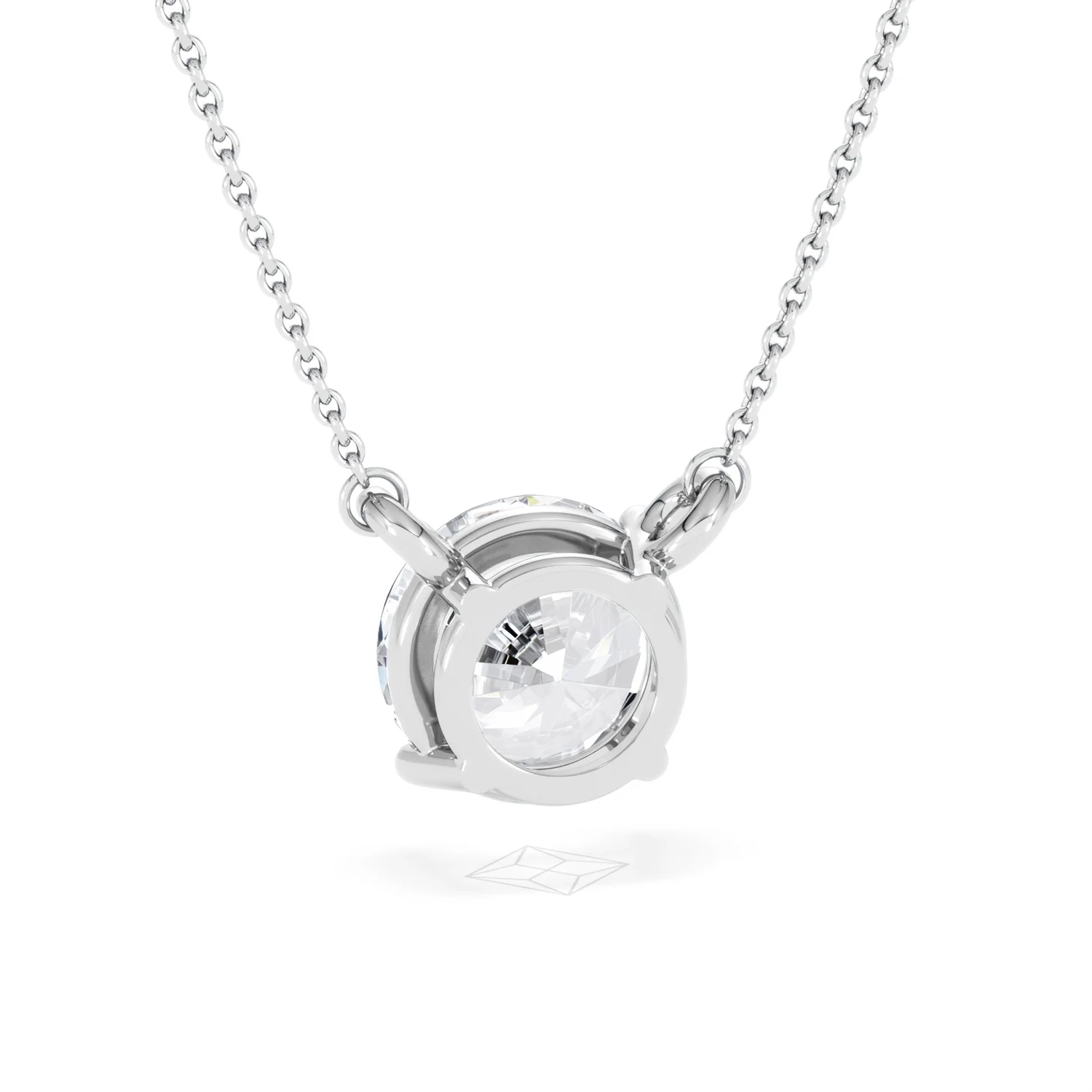 Wanderlust 3.00ct Floating Round Cut Lab Diamond Necklaces in 9K White Gold - Image 52