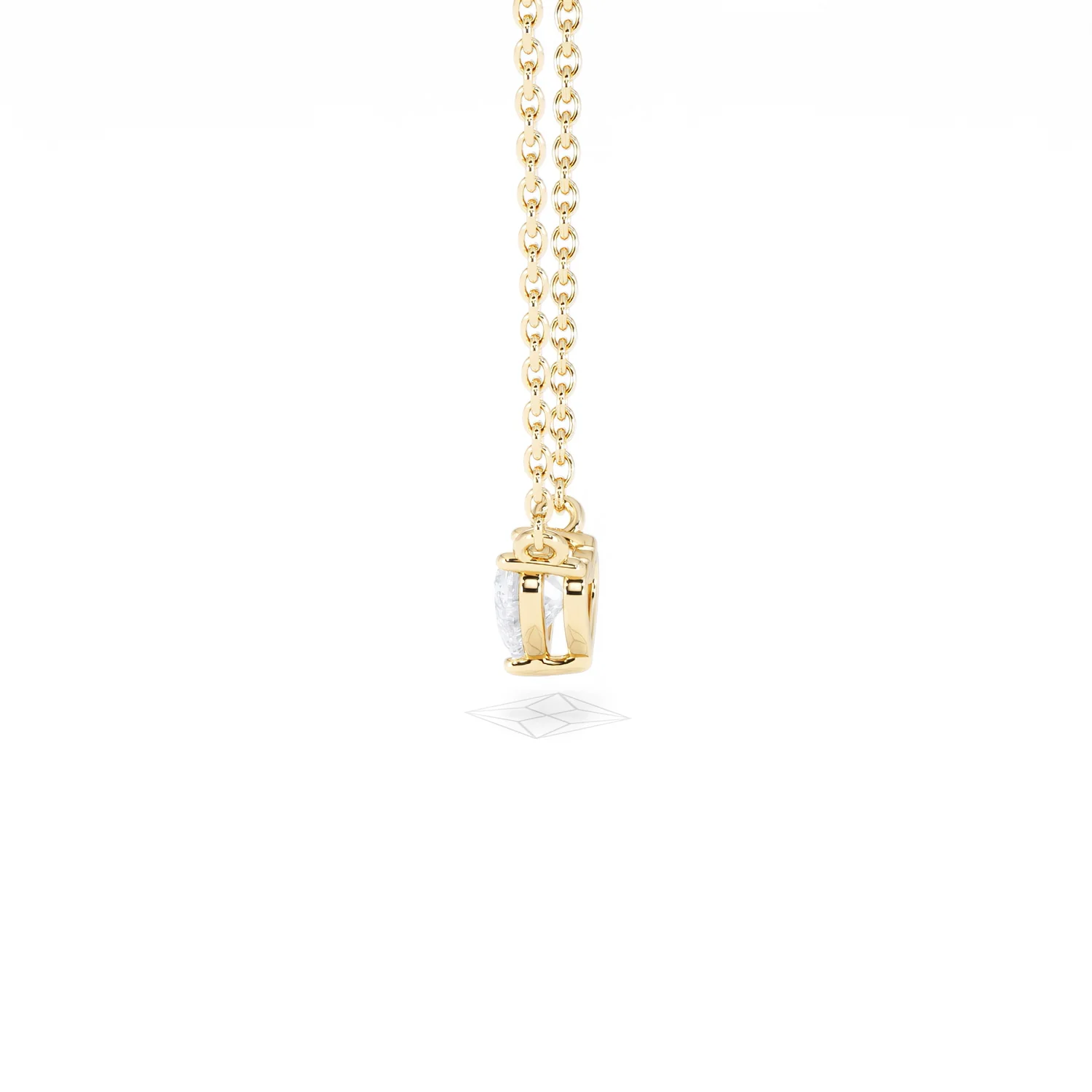 Wanderlust Floating Heart Cut Lab Diamond Solitaire Necklace 0.25ct H/SI in 18K Gold Vermeil - Image 68