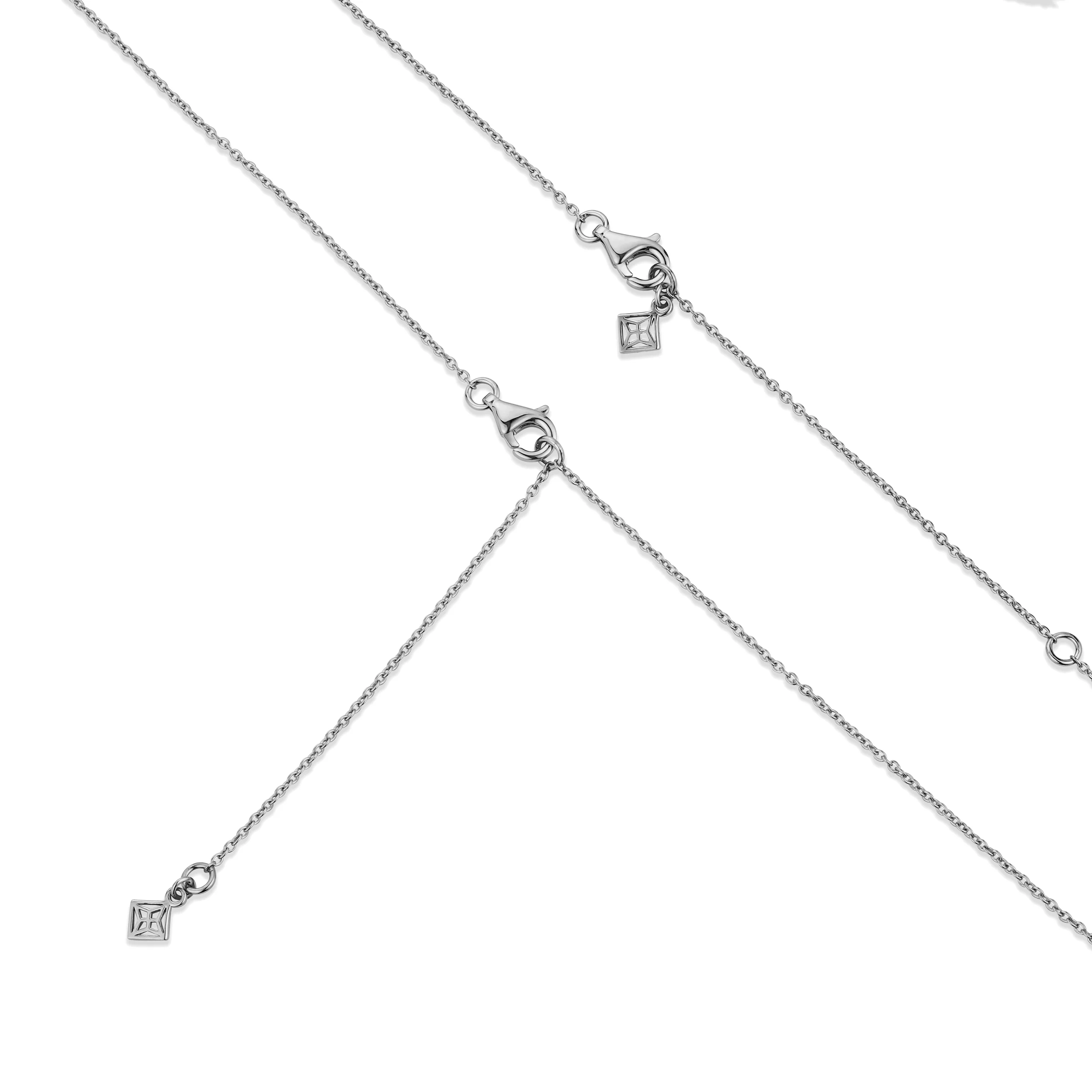 Wanderlust Floating Heart Cut Lab Diamond Solitaire Necklace 0.25ct H/SI in 925 Silver - Image 7