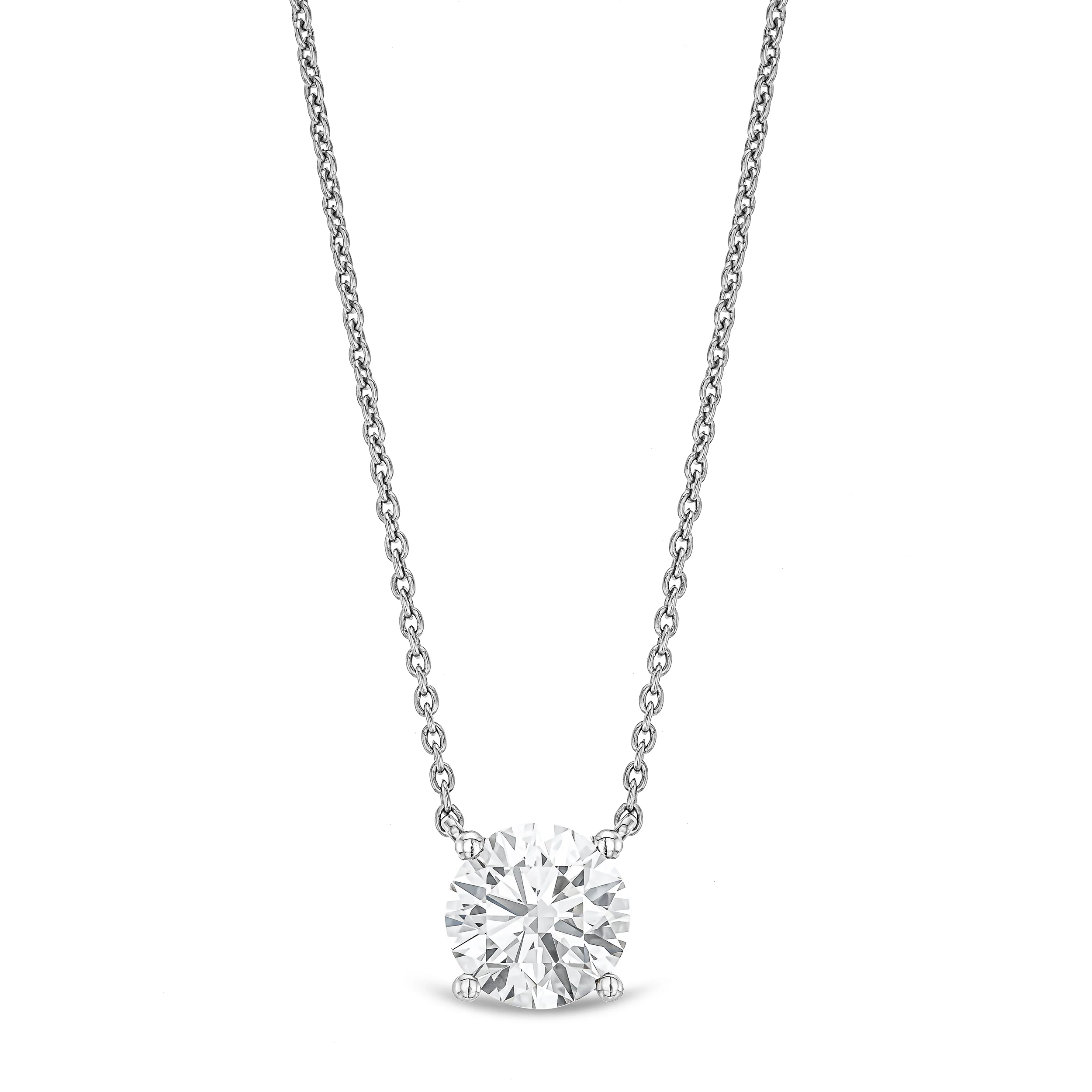 Wanderlust Floating Lab Diamond Solitaire Necklace 1.50ct H/SI in 9K White Gold - Image 3