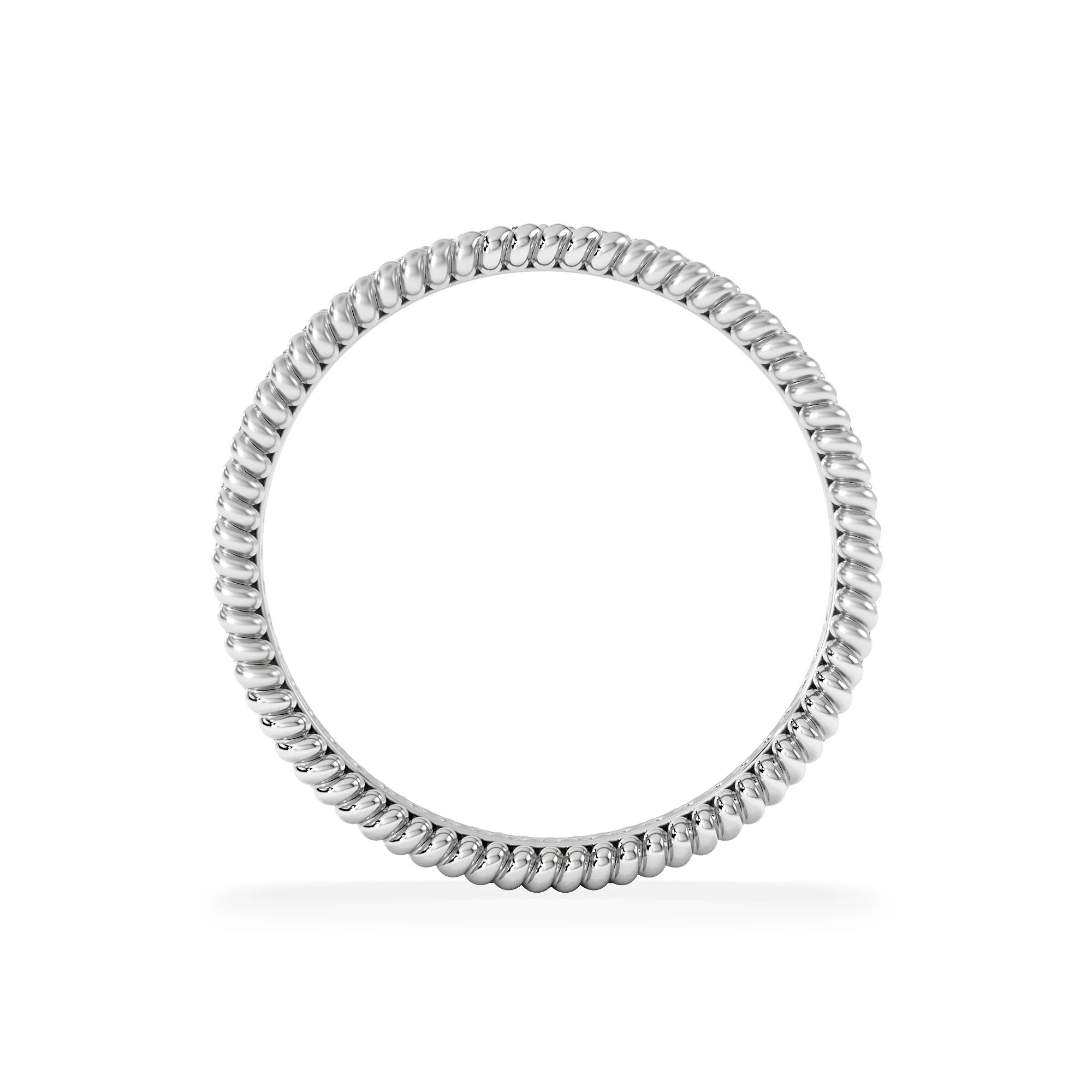 Woven 0.25ct Lab Diamond Eternity Ring in Sterling Silver - Image 3