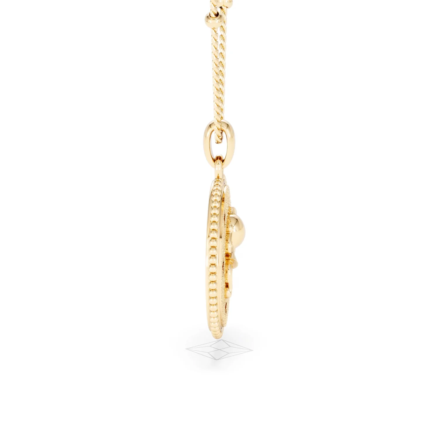 Zodiac Aquarius Necklace Medallion Lab Grown 0.02ct in 18K Gold Vermeil - Image 28