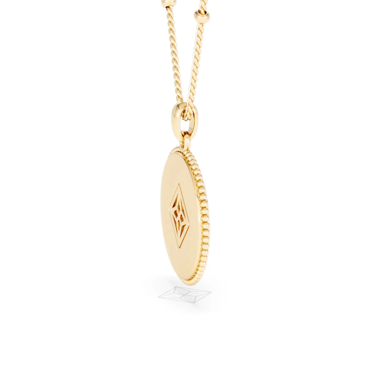 Zodiac Aquarius Necklace Medallion Lab Grown 0.02ct in 18K Gold Vermeil - Image 33