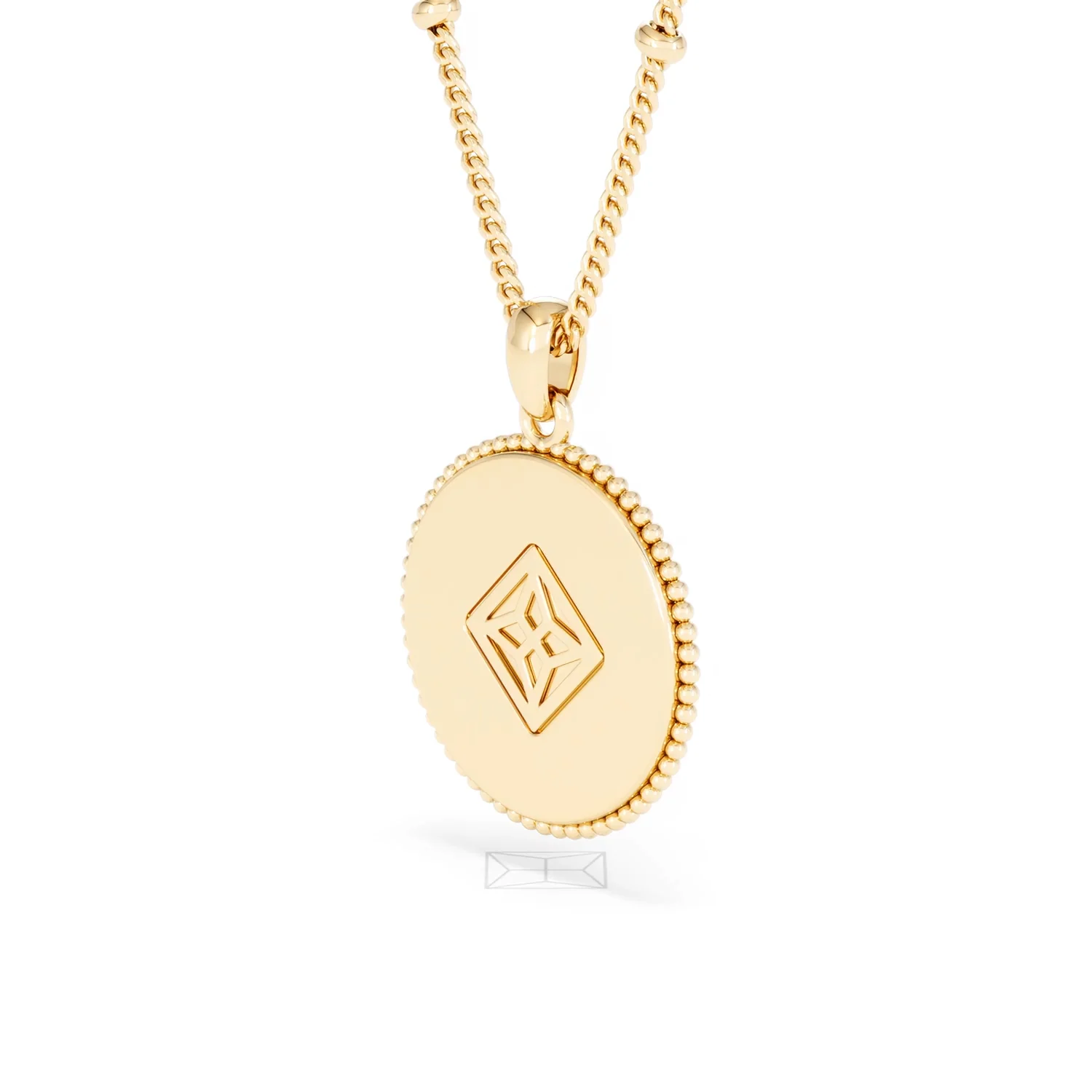 Zodiac Aquarius Necklace Medallion Lab Grown 0.02ct in 18K Gold Vermeil - Image 39