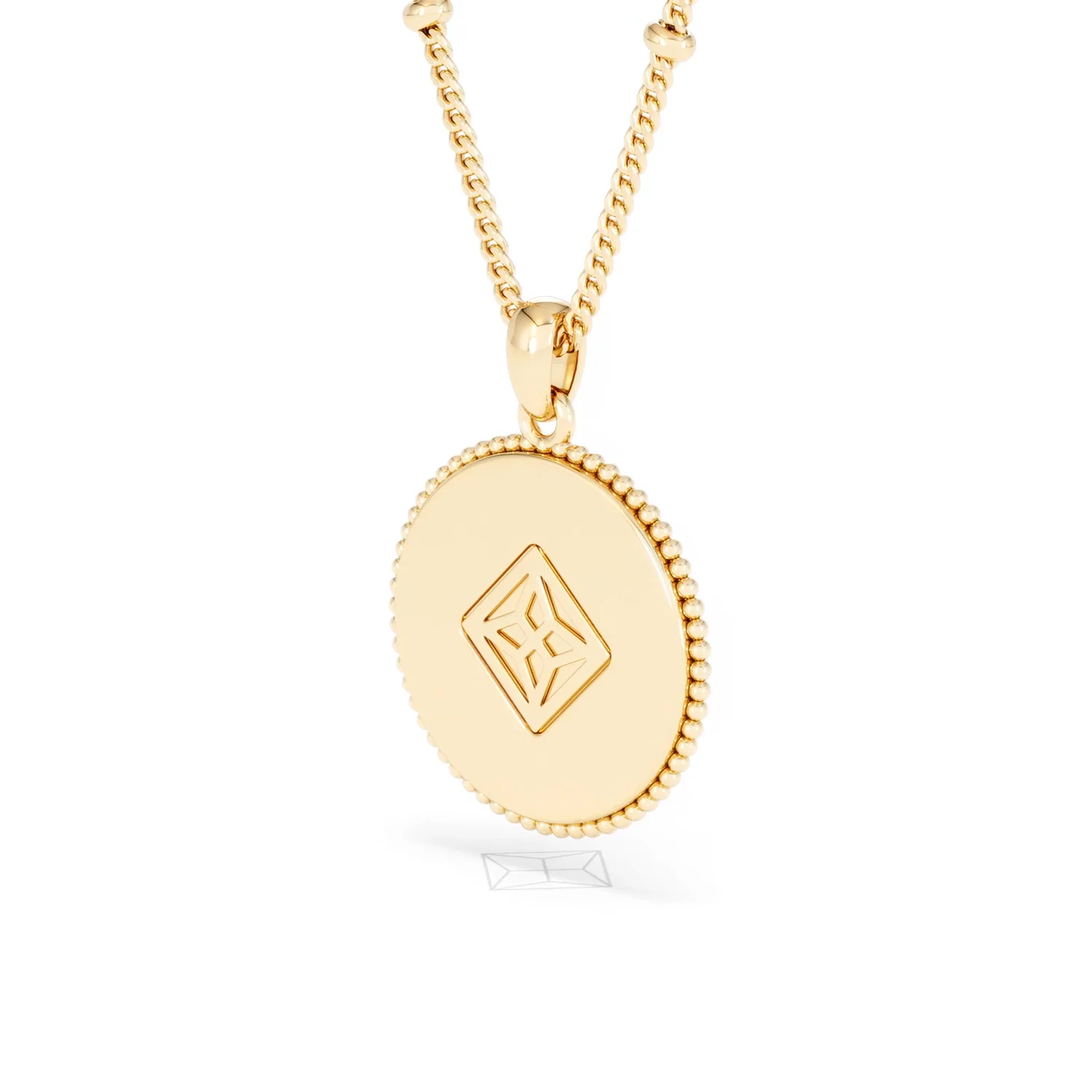 Zodiac Aquarius Necklace Medallion Lab Grown 0.02ct in 18K Gold Vermeil - Image 40