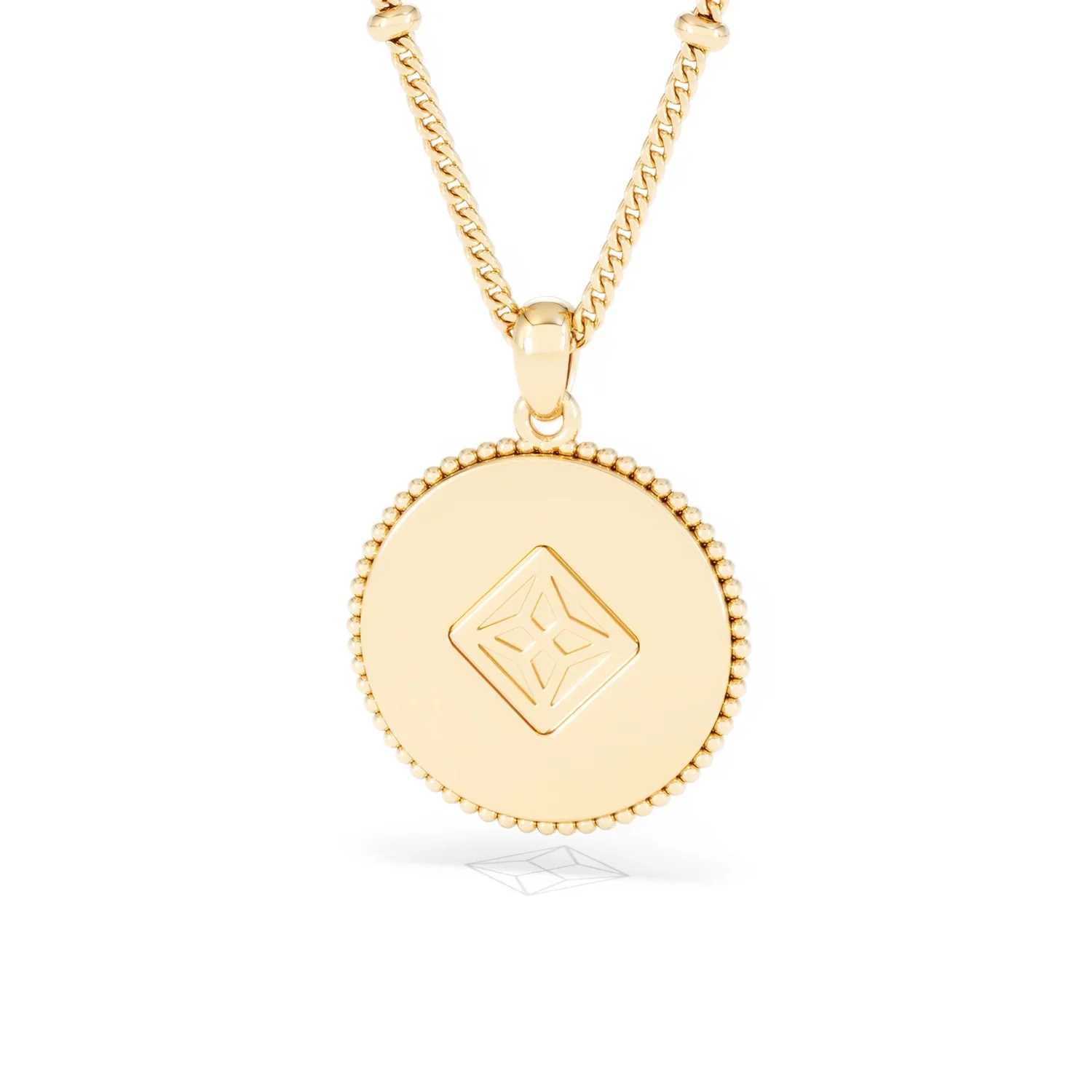 Zodiac Aquarius Necklace Medallion Lab Grown 0.02ct in 18K Gold Vermeil - Image 46