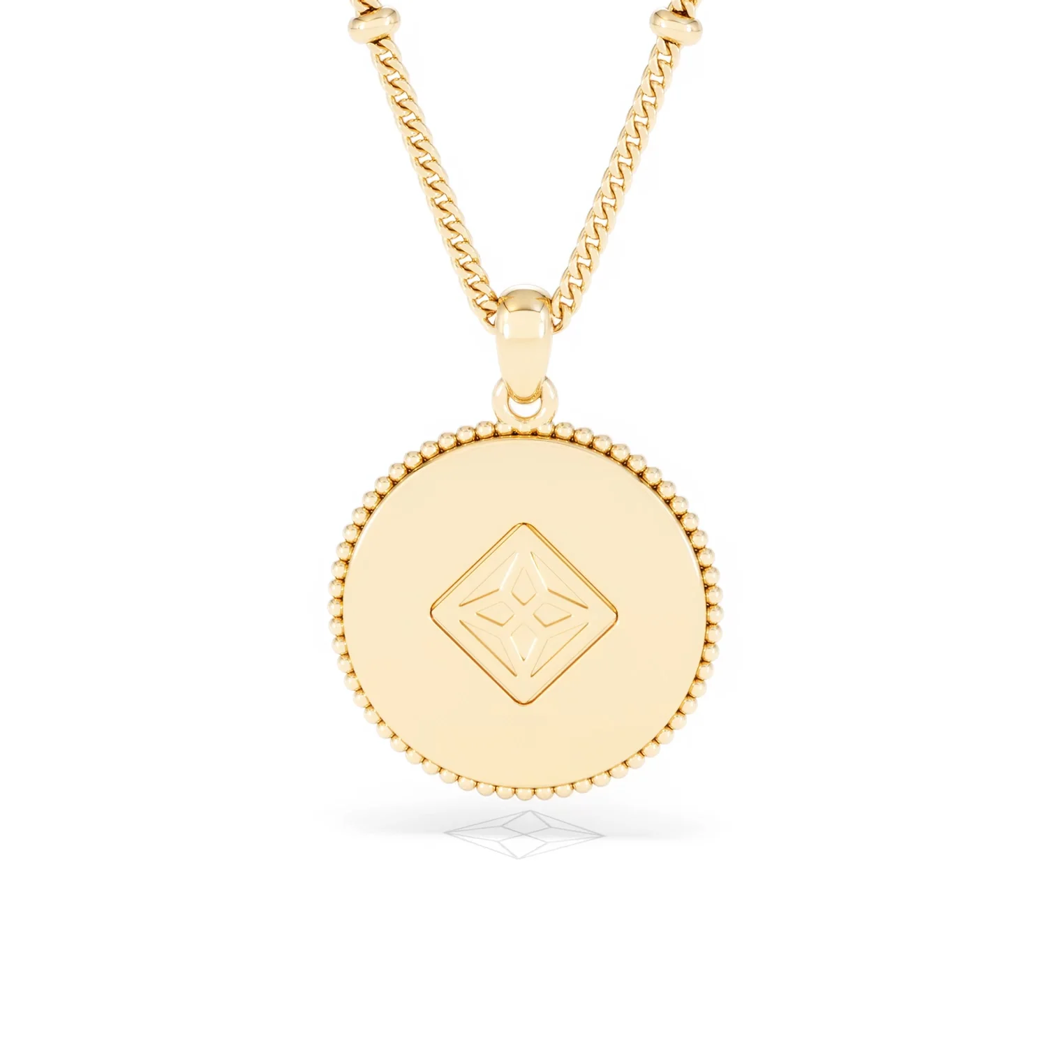 Zodiac Aquarius Necklace Medallion Lab Grown 0.02ct in 18K Gold Vermeil - Image 48