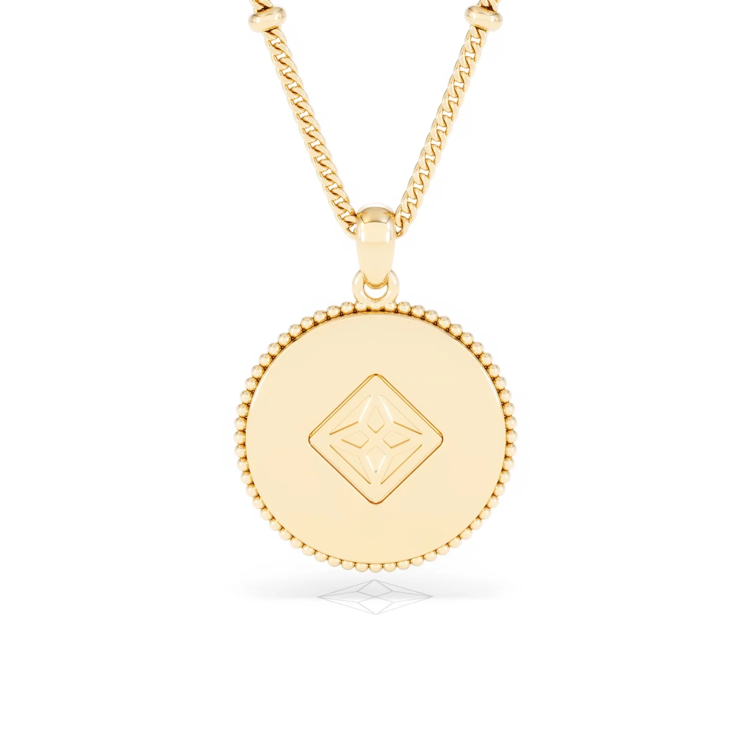 Zodiac Aquarius Necklace Medallion Lab Grown 0.02ct in 18K Gold Vermeil - Image 49