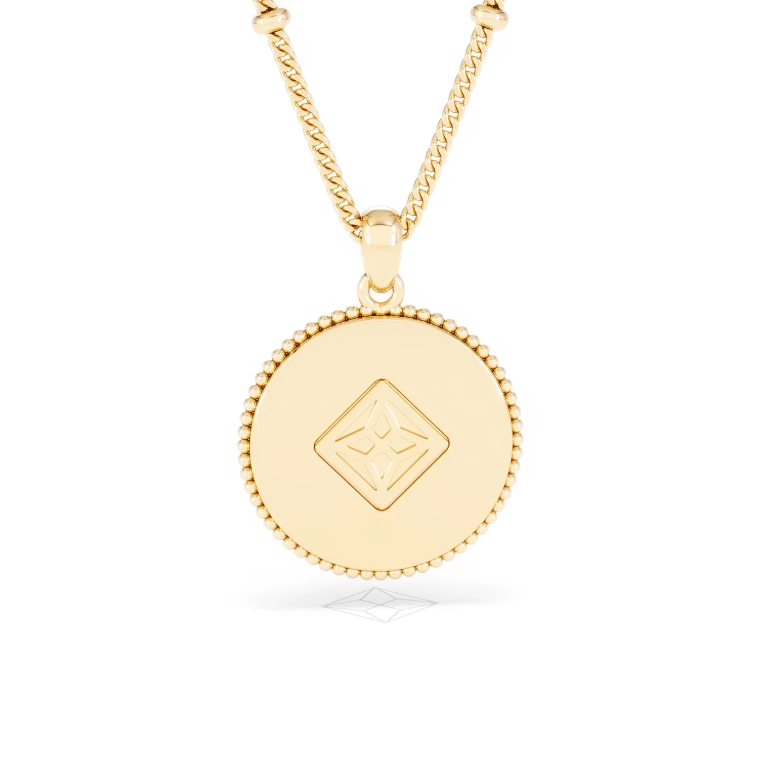 Zodiac Aquarius Necklace Medallion Lab Grown 0.02ct in 18K Gold Vermeil - Image 50