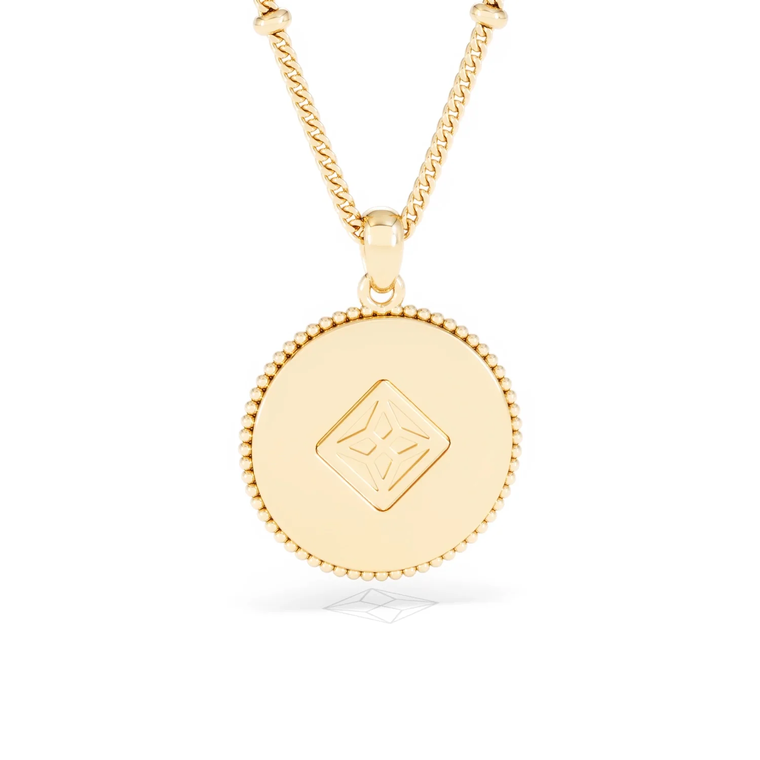 Zodiac Aquarius Necklace Medallion Lab Grown 0.02ct in 18K Gold Vermeil - Image 51
