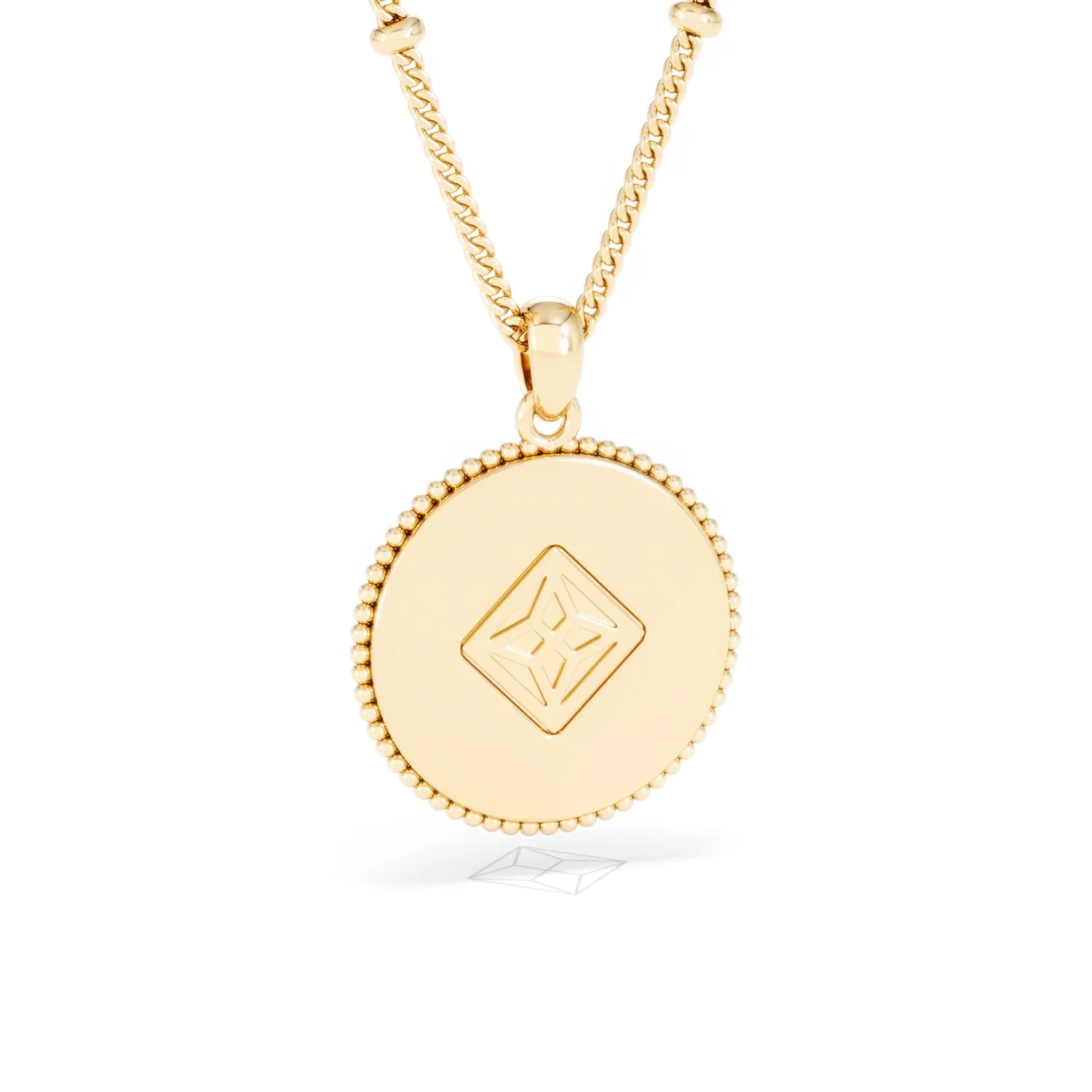 Zodiac Aquarius Necklace Medallion Lab Grown 0.02ct in 18K Gold Vermeil - Image 53