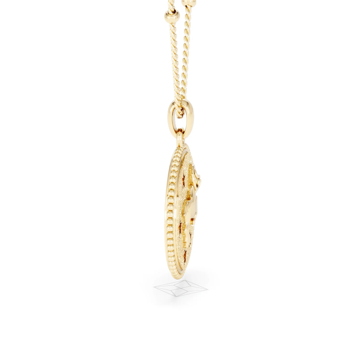 Zodiac Aries Necklace Medallion Lab Grown 0.02ct in 18K Gold Vermeil - Image 27