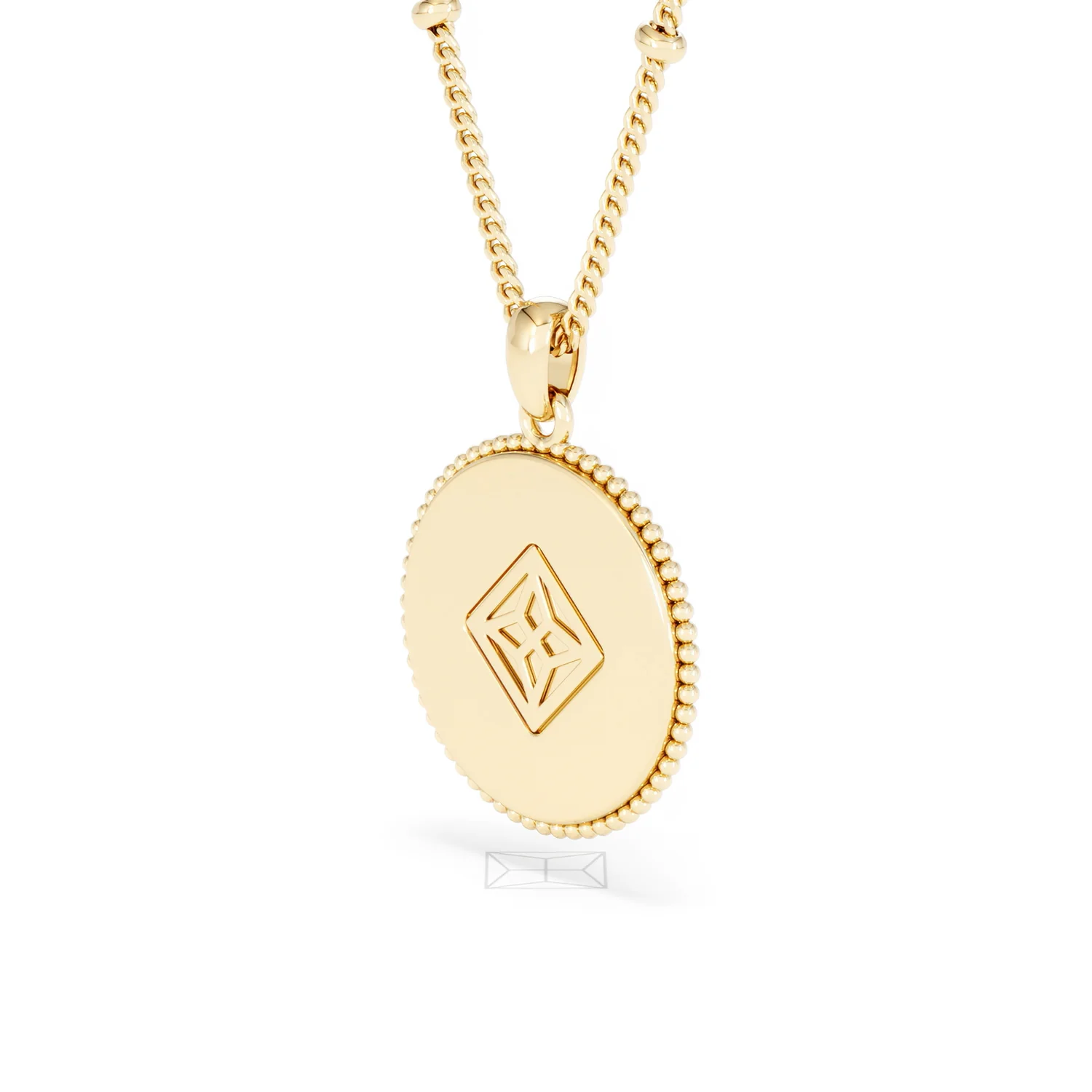 Zodiac Aries Necklace Medallion Lab Grown 0.02ct in 18K Gold Vermeil - Image 39
