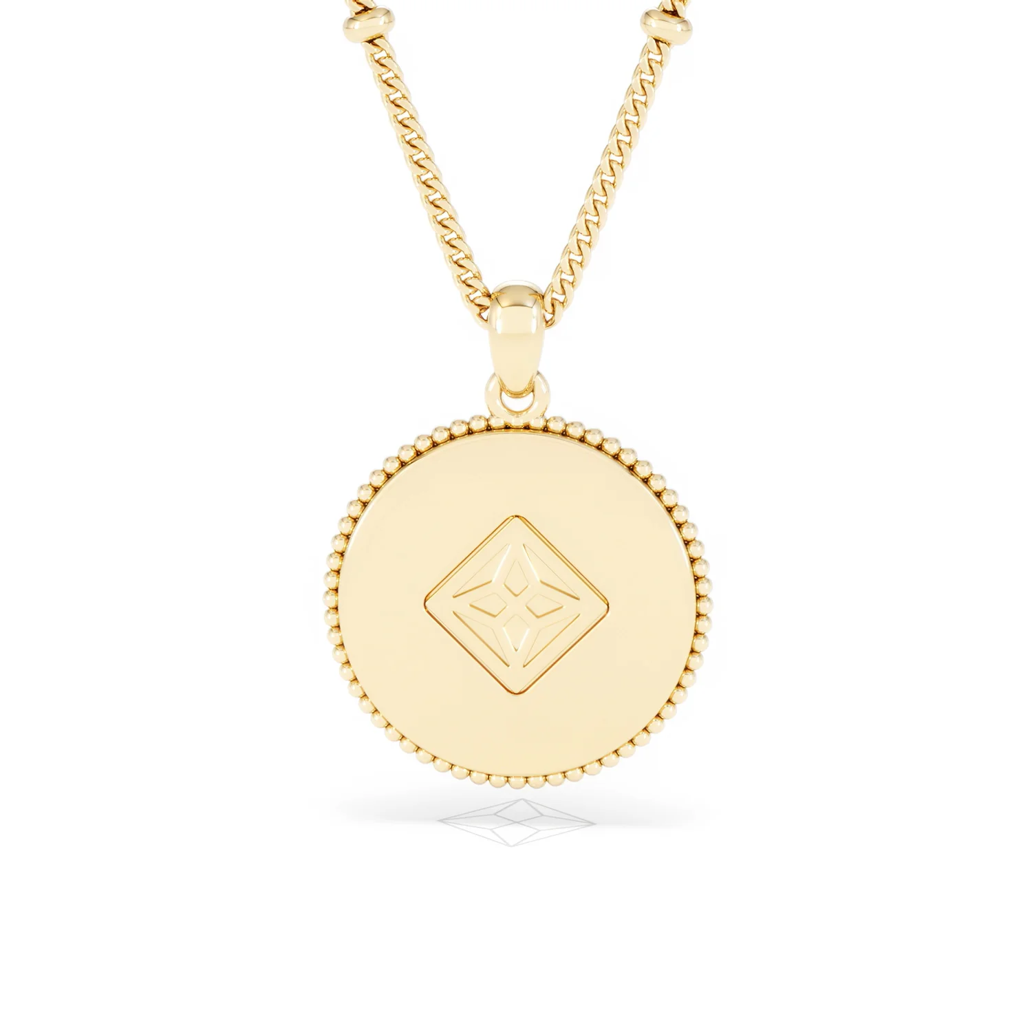 Zodiac Aries Necklace Medallion Lab Grown 0.02ct in 18K Gold Vermeil - Image 48
