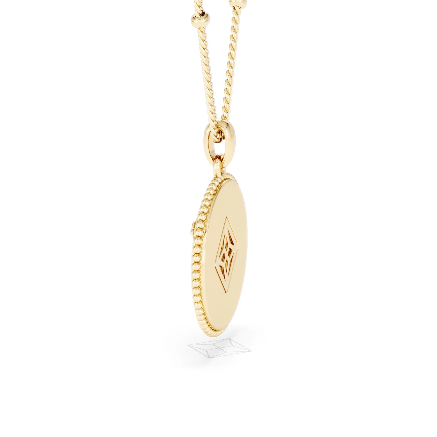 Zodiac Aries Necklace Medallion Lab Grown 0.02ct in 18K Gold Vermeil - Image 65