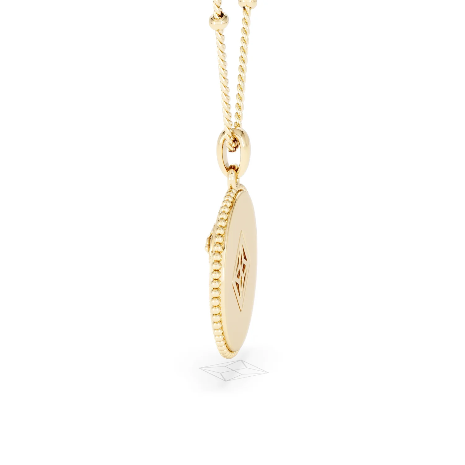 Zodiac Aries Necklace Medallion Lab Grown 0.02ct in 18K Gold Vermeil - Image 66