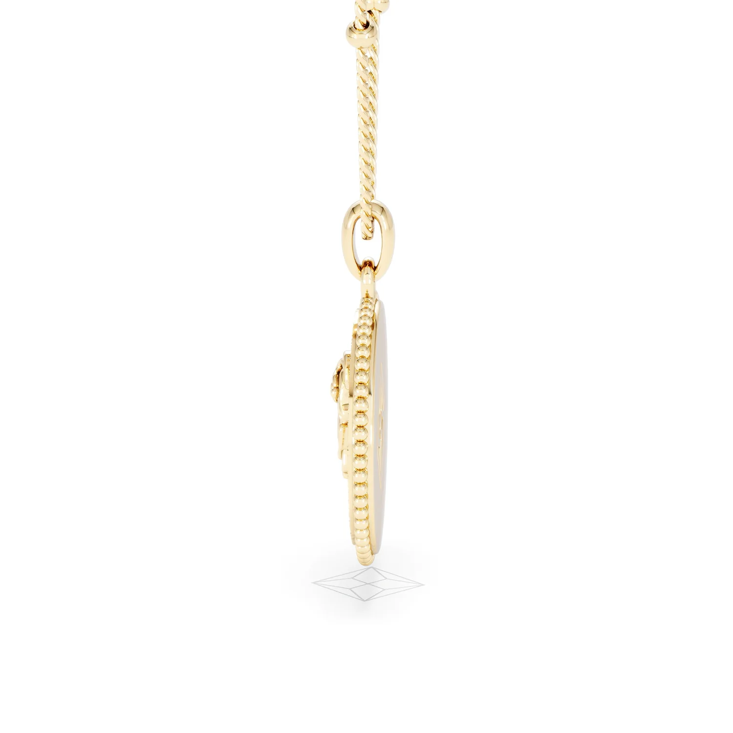 Zodiac Aries Necklace Medallion Lab Grown 0.02ct in 18K Gold Vermeil - Image 68