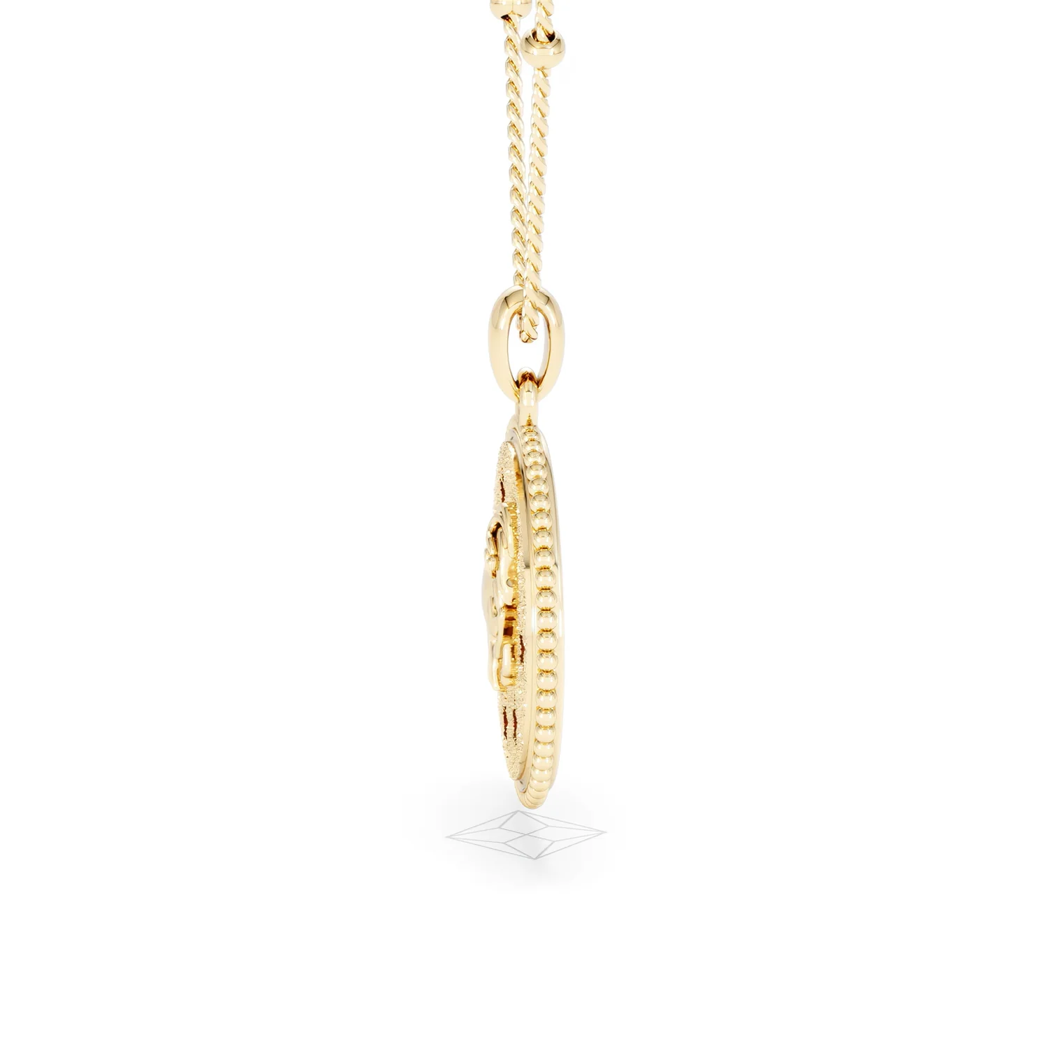 Zodiac Aries Necklace Medallion Lab Grown 0.02ct in 18K Gold Vermeil - Image 70