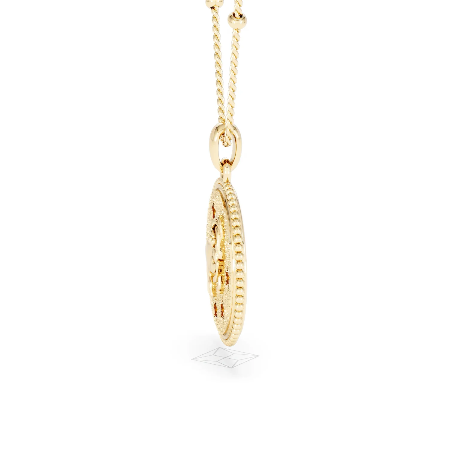 Zodiac Aries Necklace Medallion Lab Grown 0.02ct in 18K Gold Vermeil - Image 71