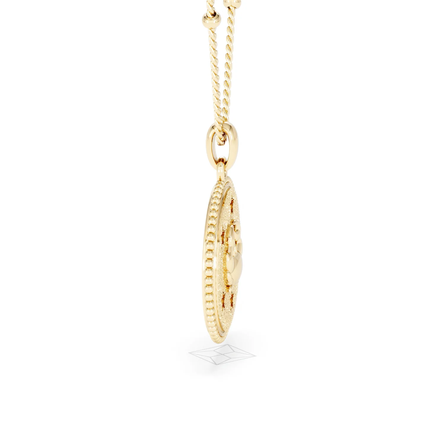 Zodiac Cancer Necklace Medallion Lab Grown 0.02ct in 18K Gold Vermeil - Image 27