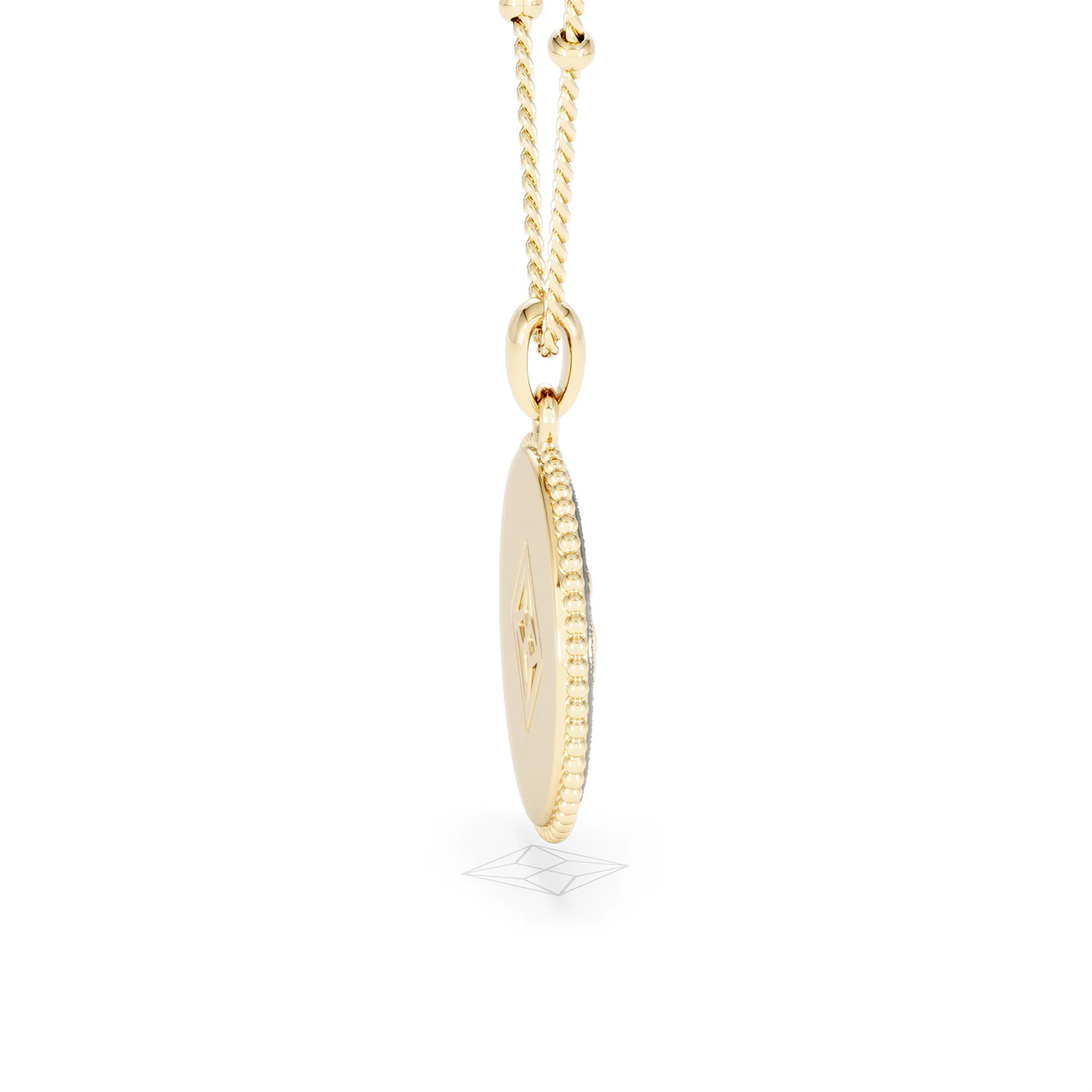 Zodiac Cancer Necklace Medallion Lab Grown 0.02ct in 18K Gold Vermeil - Image 31