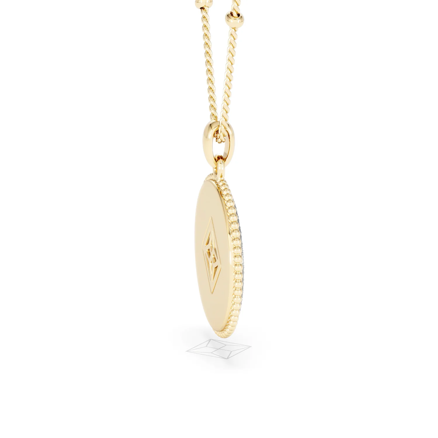Zodiac Cancer Necklace Medallion Lab Grown 0.02ct in 18K Gold Vermeil - Image 32