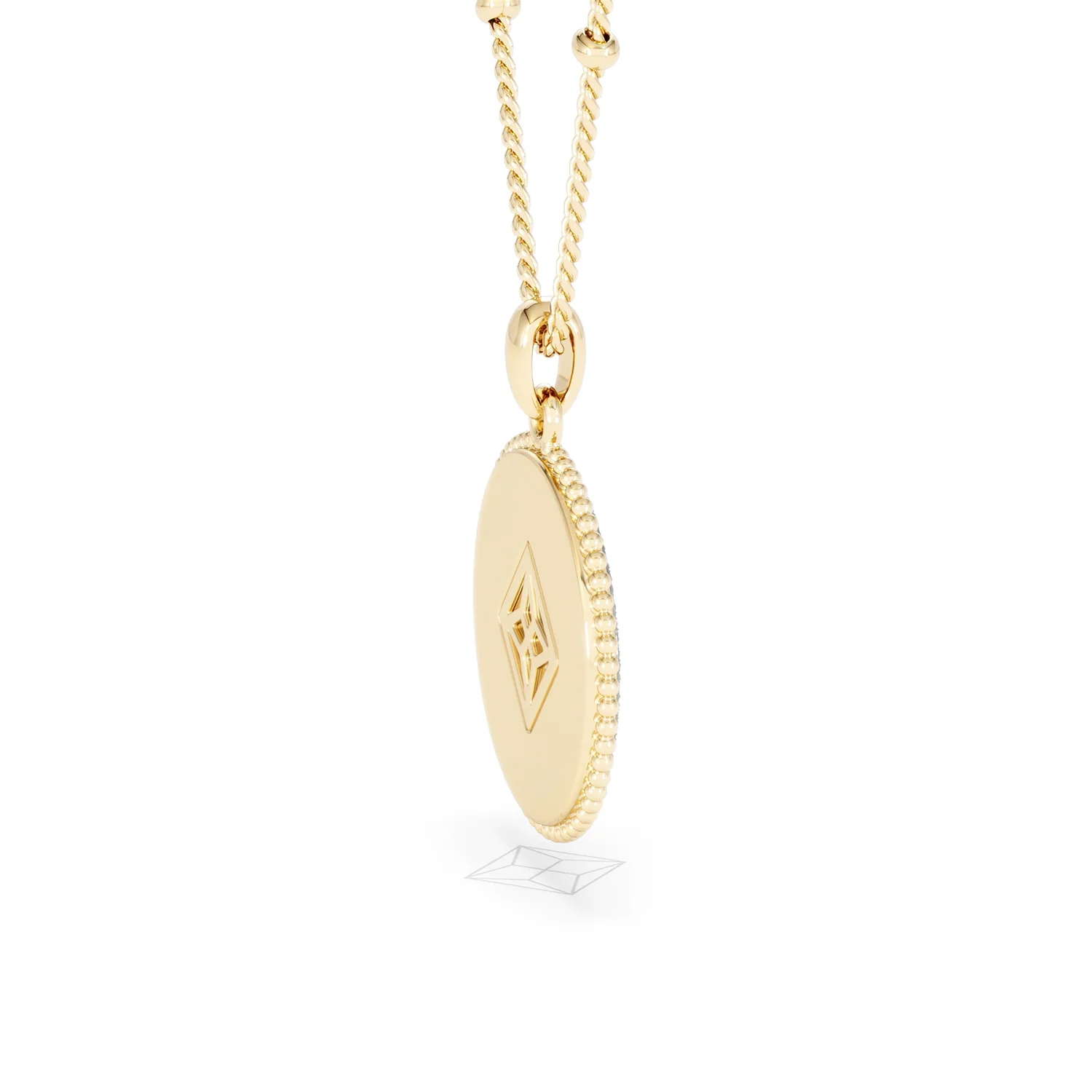 Zodiac Cancer Necklace Medallion Lab Grown 0.02ct in 18K Gold Vermeil - Image 33
