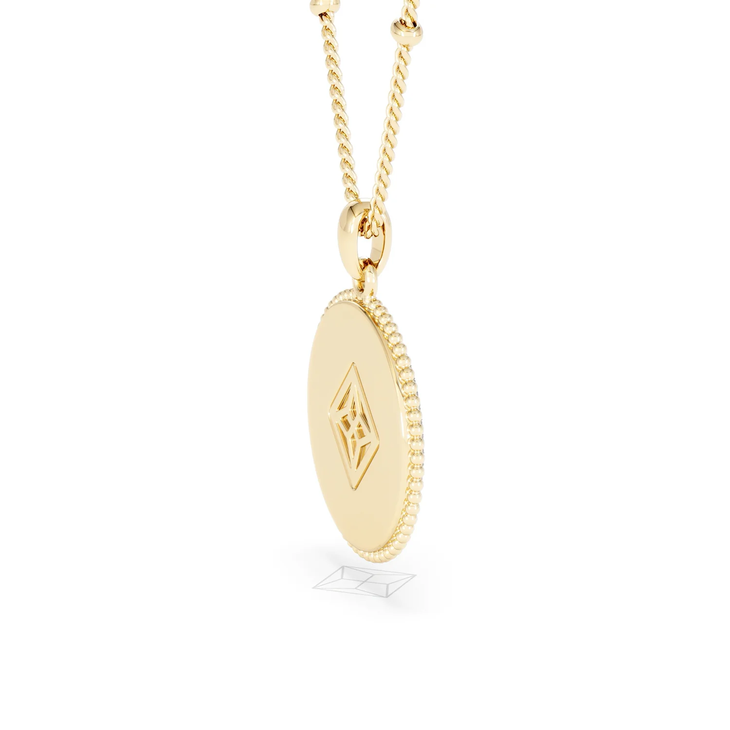 Zodiac Cancer Necklace Medallion Lab Grown 0.02ct in 18K Gold Vermeil - Image 34