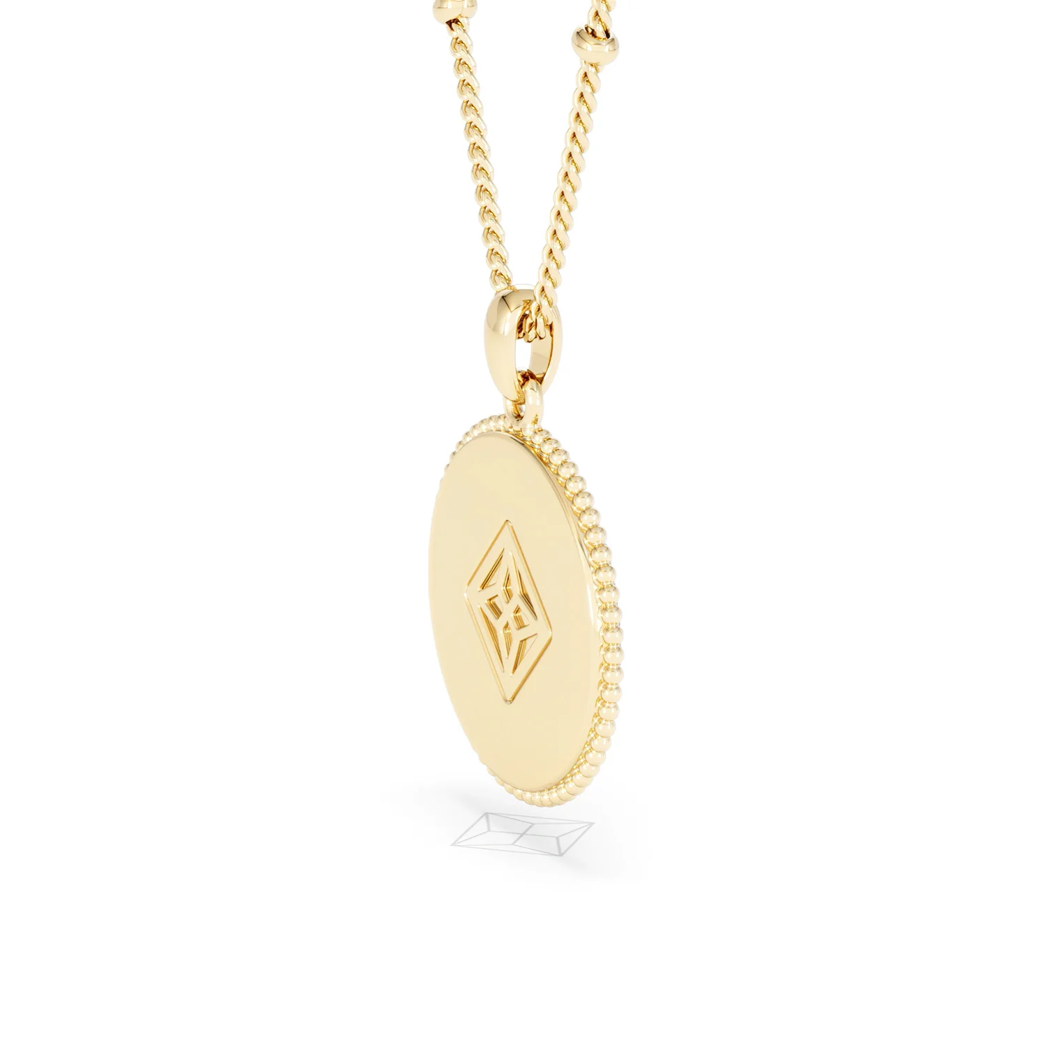 Zodiac Cancer Necklace Medallion Lab Grown 0.02ct in 18K Gold Vermeil - Image 35