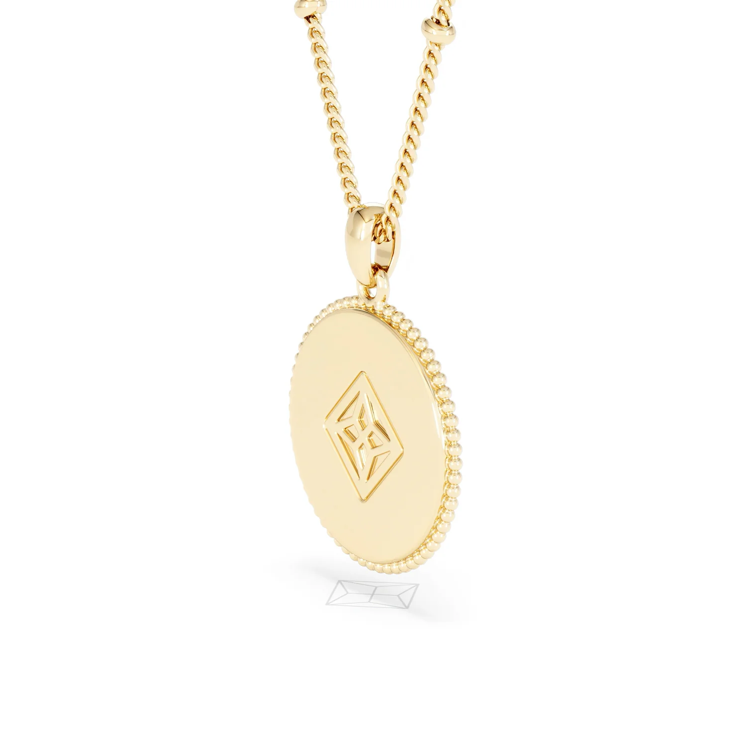 Zodiac Cancer Necklace Medallion Lab Grown 0.02ct in 18K Gold Vermeil - Image 37